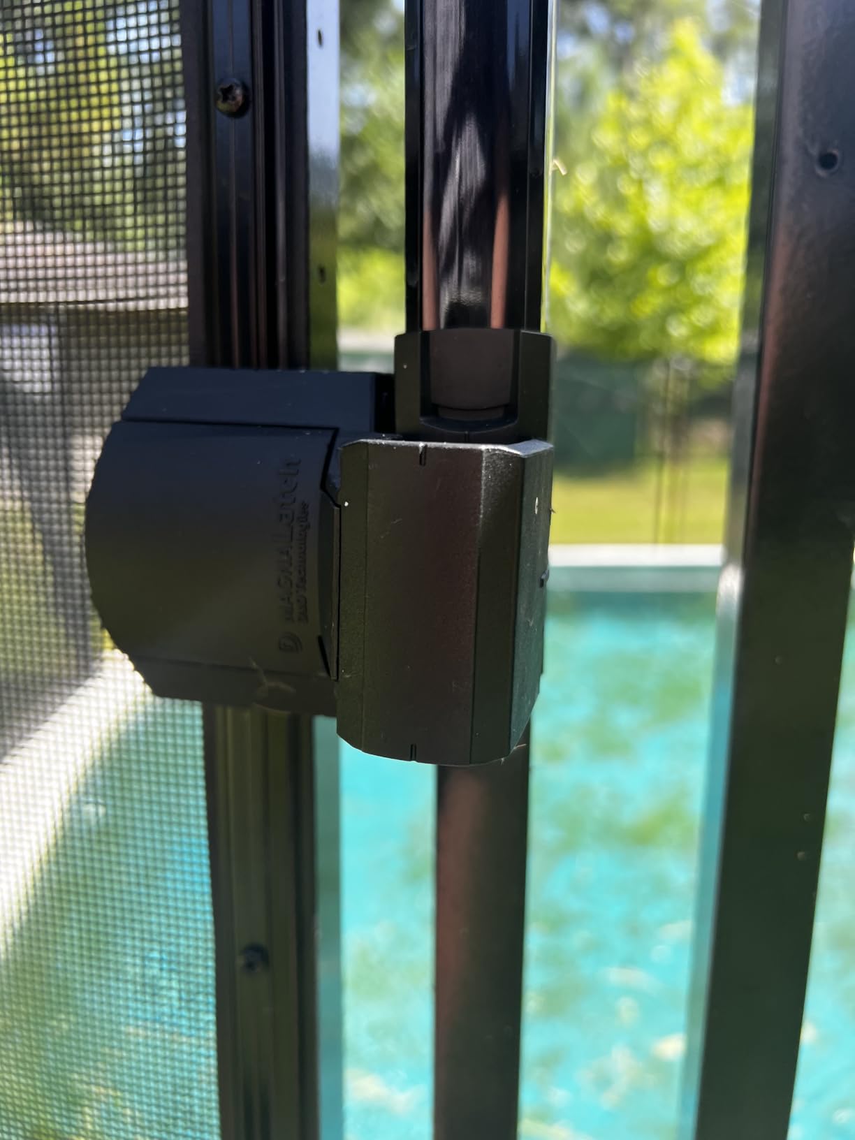 Life Saver Pool Fence GATE48R-DIYc DIY Removable Mesh Safety Fence for Pools, Brown customer photo 1
