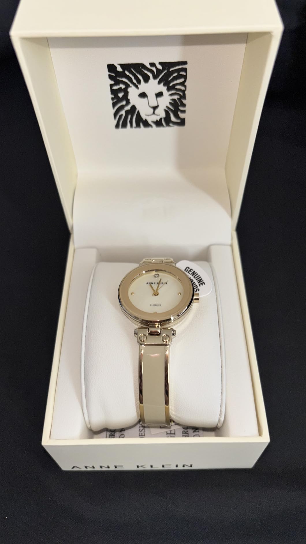 Anne Klein Women's Genuine Diamond Dial Bangle Watch customer photo 1