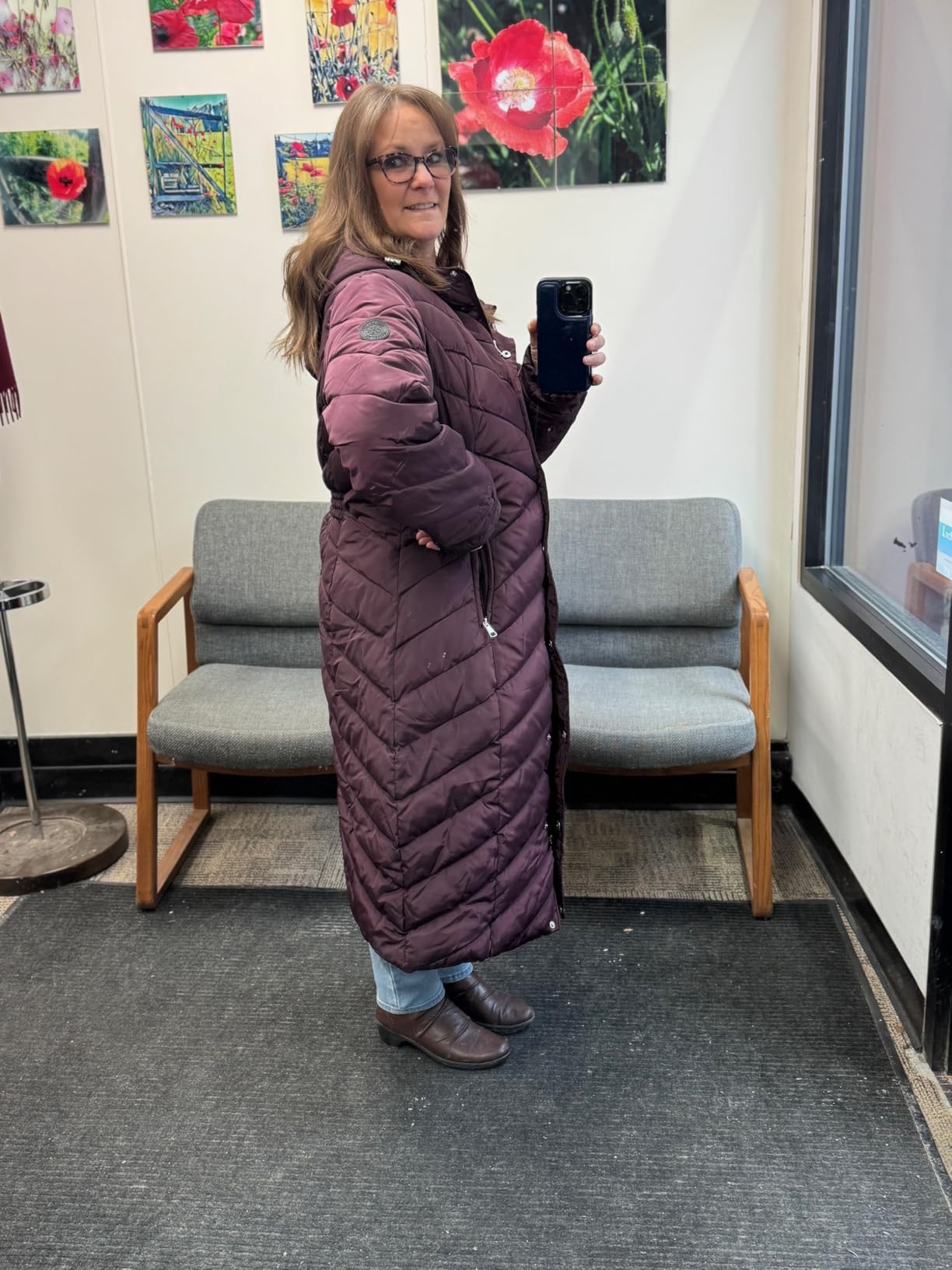Madden Girl Womens Winter Jacket, Long Maxi Puffer Coat, Hooded Parka customer photo 2