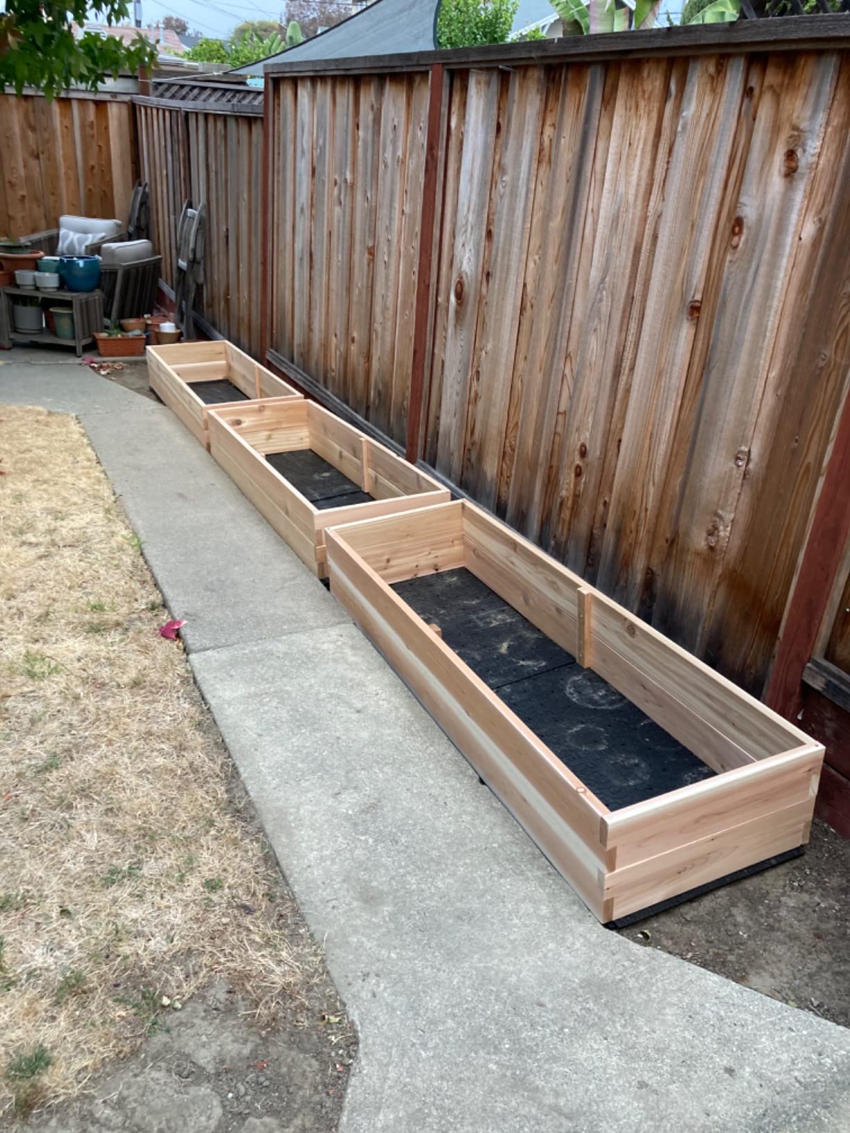 All Things Cedar Raised Garden Box, 2' Square 2-Tier Planter Bed, Western Red Cedar Build customer photo 2