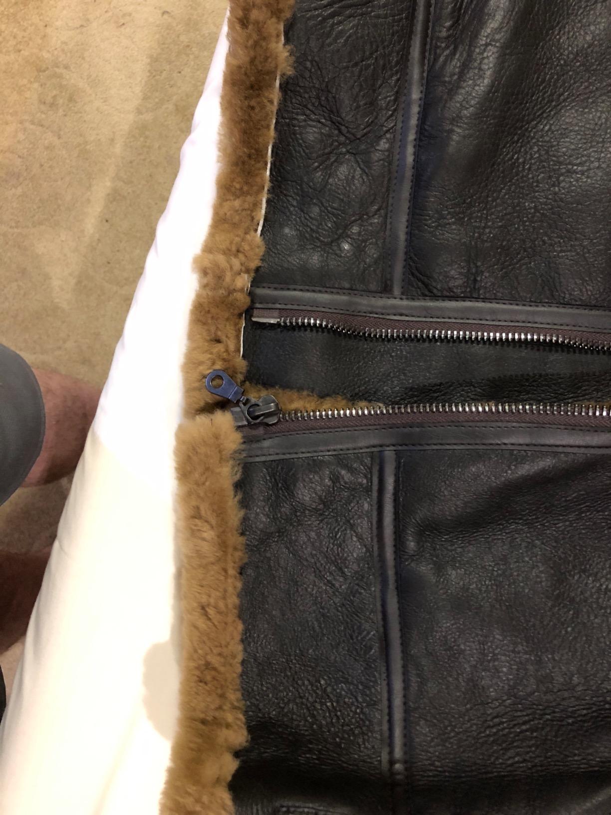 BRANDSLOCK Mens Flying B3 Genuine Shearling Sheepskin Leather Bomber Jacket customer photo 1
