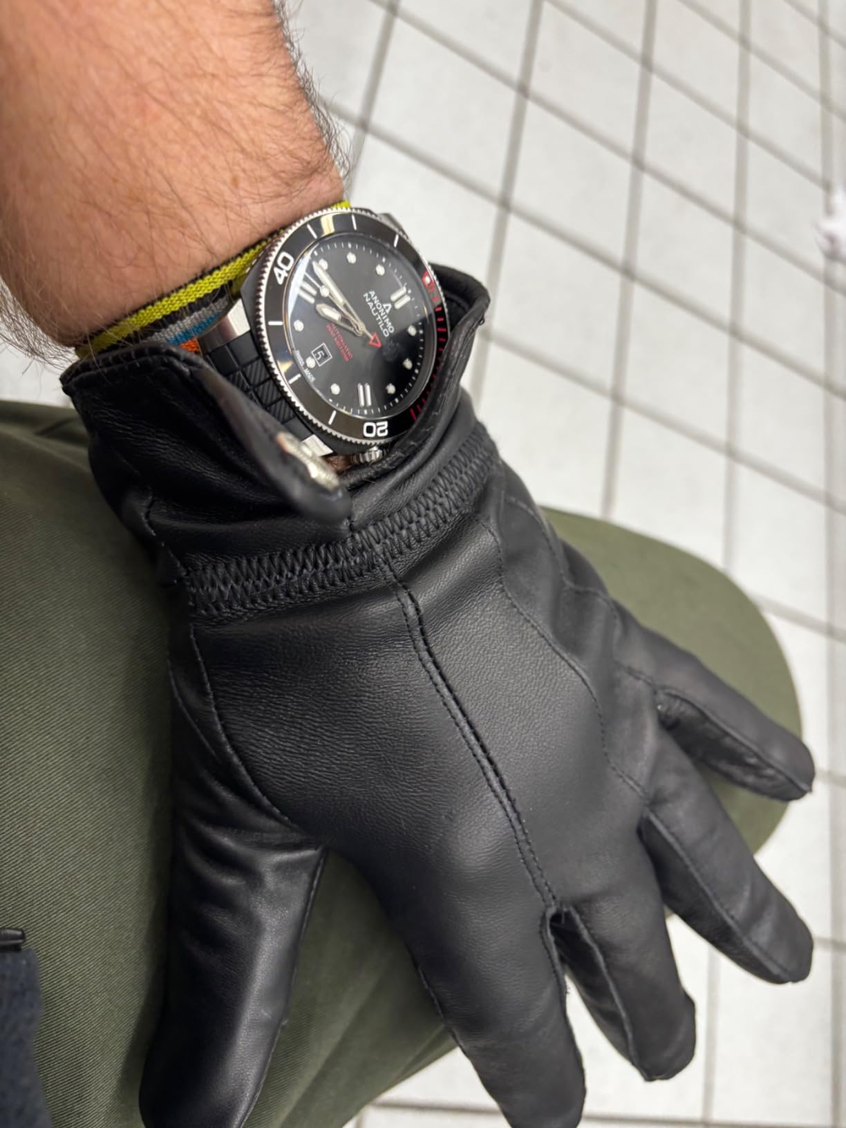 REED Men's Genuine Leather Warm Lined Driving Gloves customer photo 1