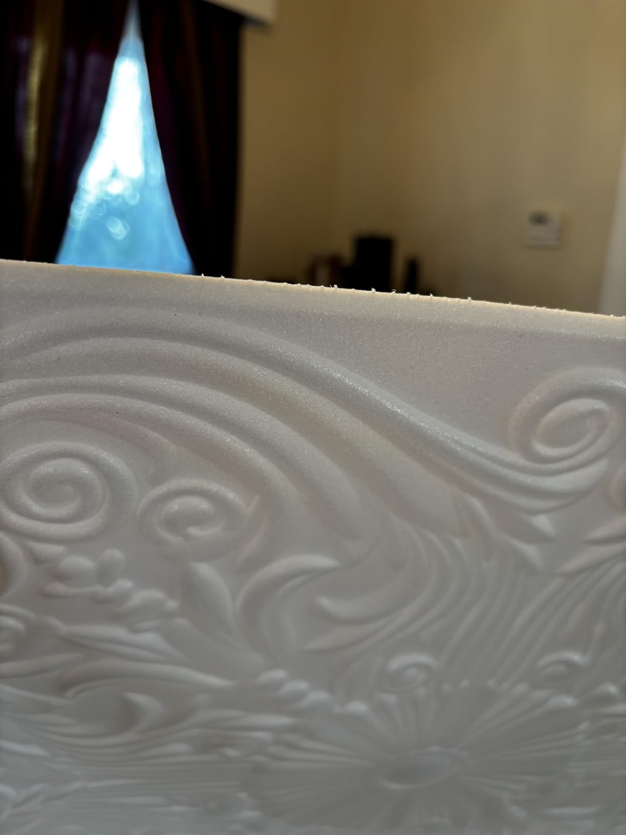 Antique Ceilings White Styrofoam Decorative Ceiling Tile Astana (Package of 8 Tiles) - Other Sellers Call This Spanish Silver and R139 customer photo 1