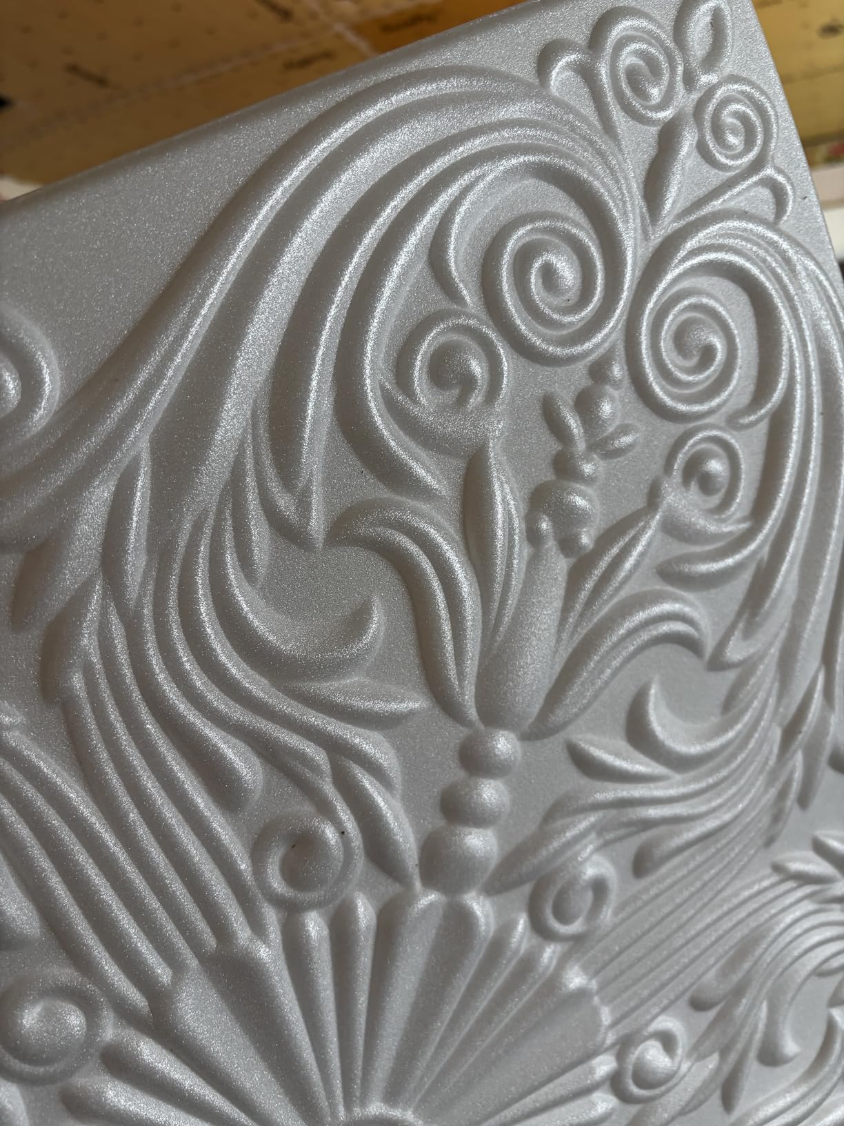 Antique Ceilings White Styrofoam Decorative Ceiling Tile Astana (Package of 8 Tiles) - Other Sellers Call This Spanish Silver and R139 customer photo 2