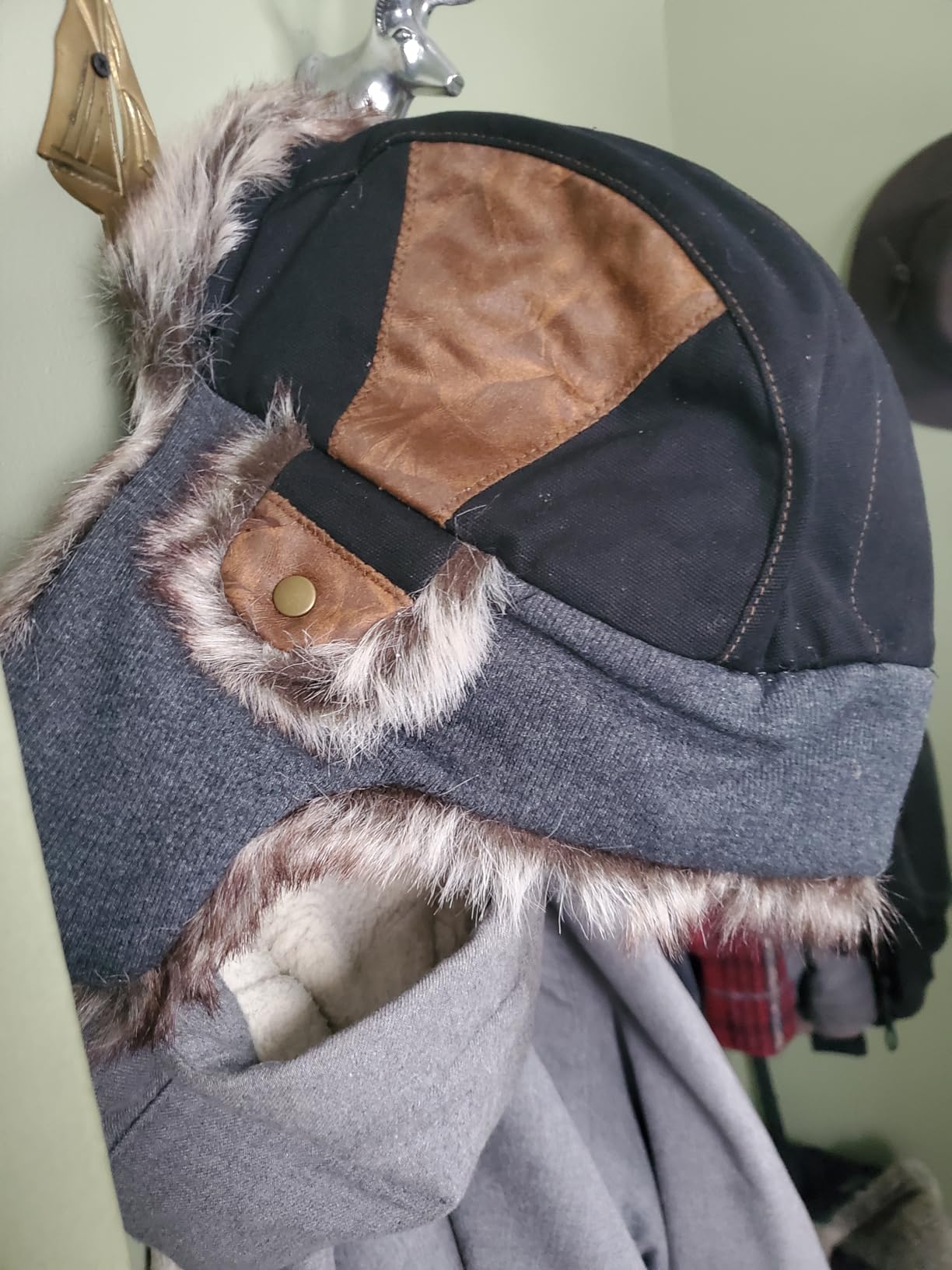 Comhats Winter Trapper Hat for Men with Ear Flaps, Cold Weather customer photo 2