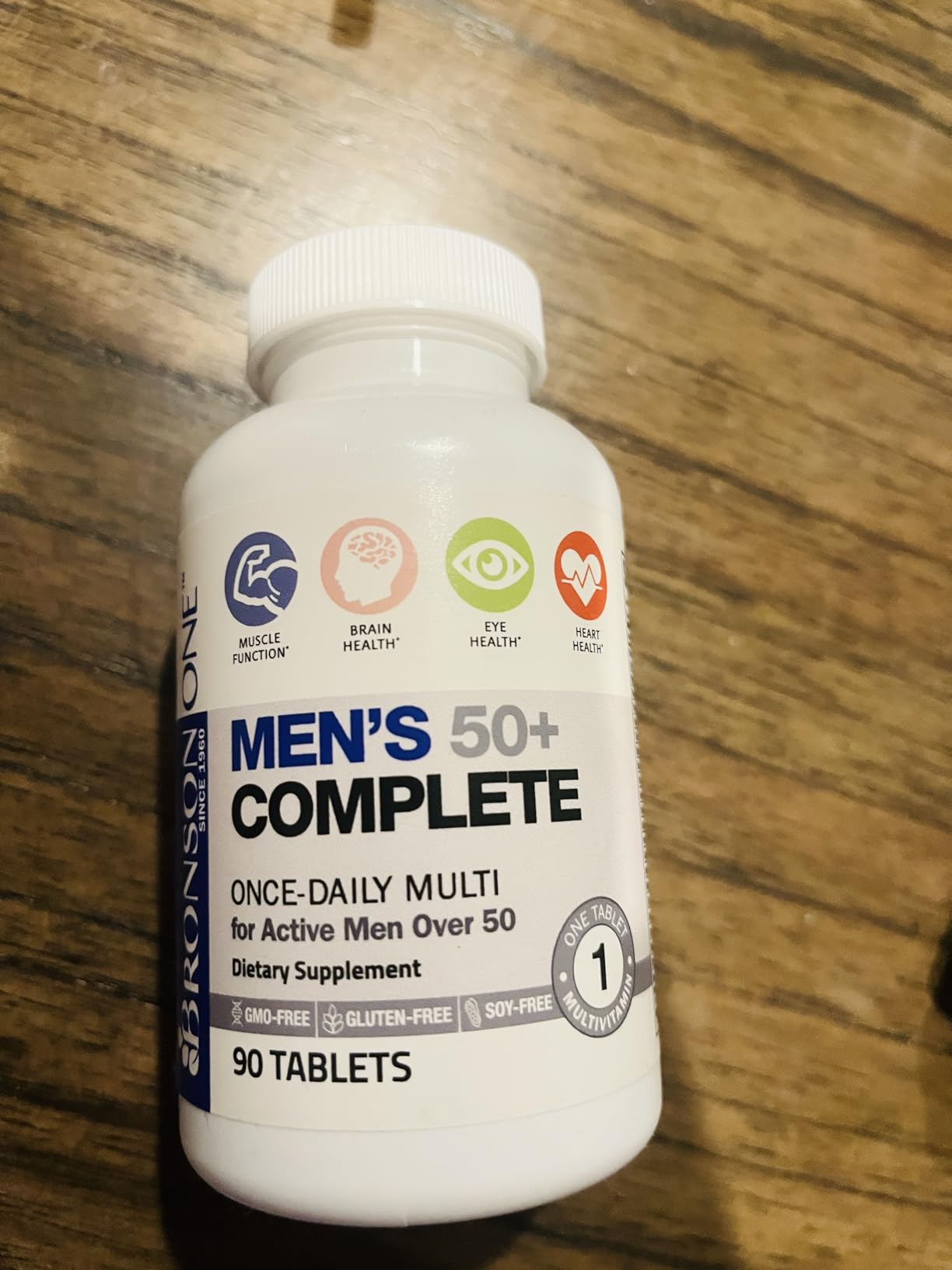 Bronson ONE Daily Mens 50+ Complete Multivitamin Multimineral, 180 Tablets customer photo 1
