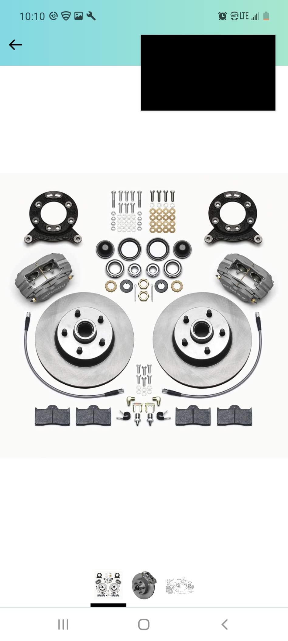 Wilwood Brake System, Classic Series, Dynalite, Front, 4 Piston Caliper, 11.30 in Solid Rotor, Offset, Aluminum, Gray, Various Ford 1965-70, Kit customer photo 2