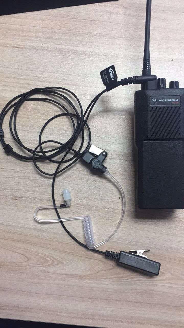 2-Wire Acoustic Tube Earpiece/Headset with PTT and Mic Surveillance Kit for Motorola Walkie Talkie CP200 CLS1110 CLS1413 CLS1450 Radio customer photo 1