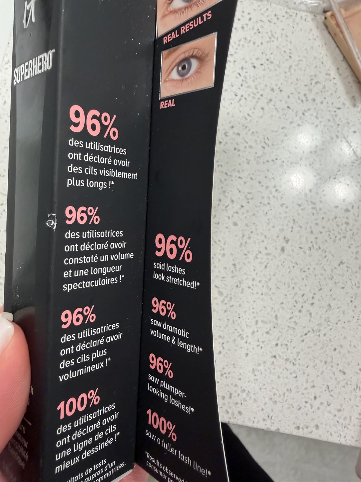 IT Cosmetics Superhero Elastic Stretch Volumizing + Lengthening Mascara customer photo 2