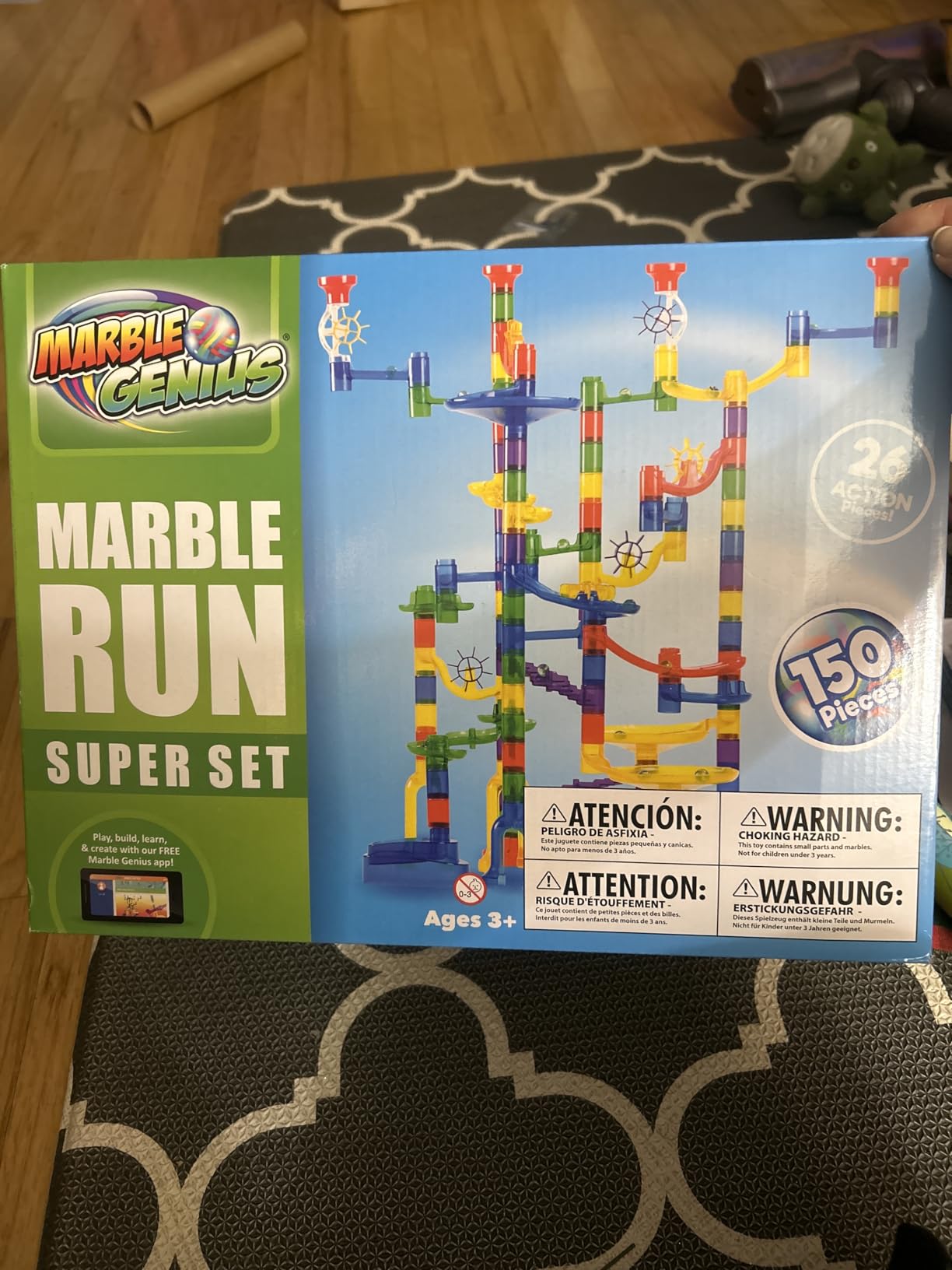 Marble Genius Marble Run Super Set, 150 Translucent Pieces, STEM Toy customer photo 2