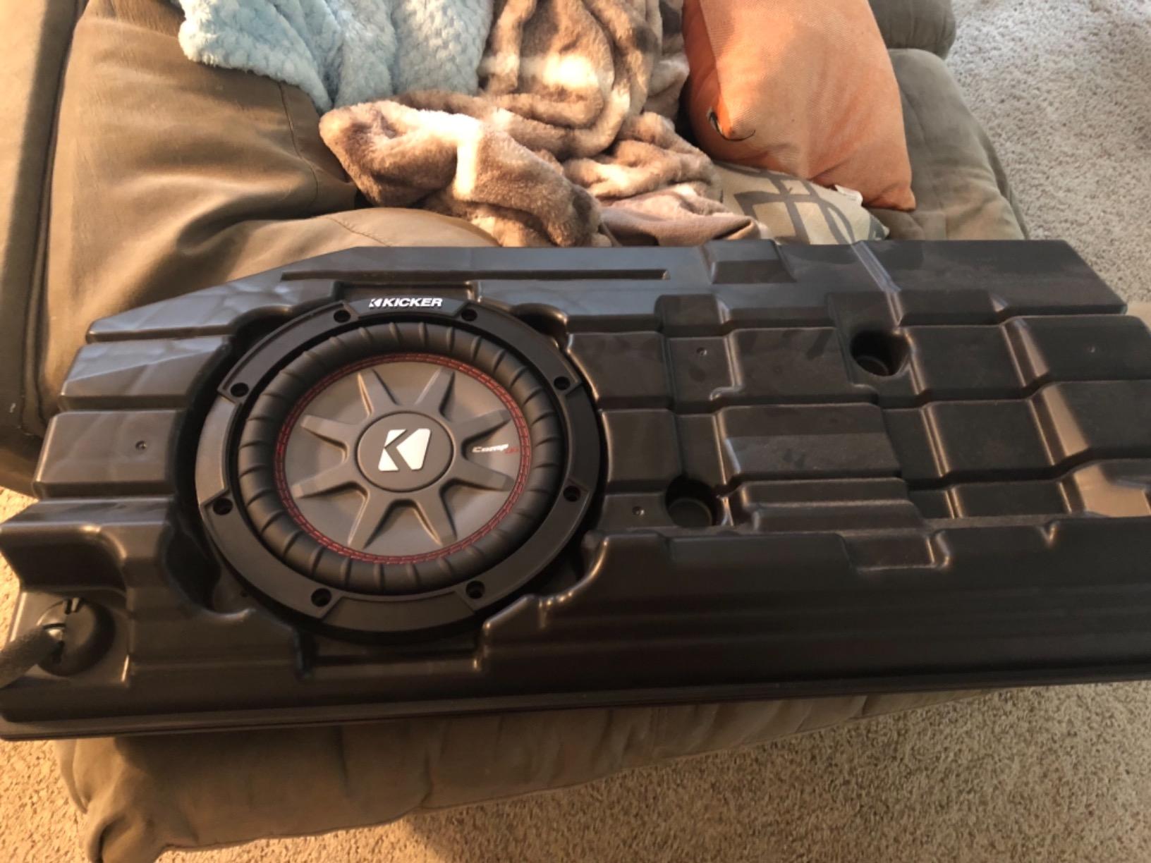 Kicker 43CWRT82 CompRT 8 Inch Subwoofer - Shallow Mount Dual 2 Ohm 600W Sub customer photo 2