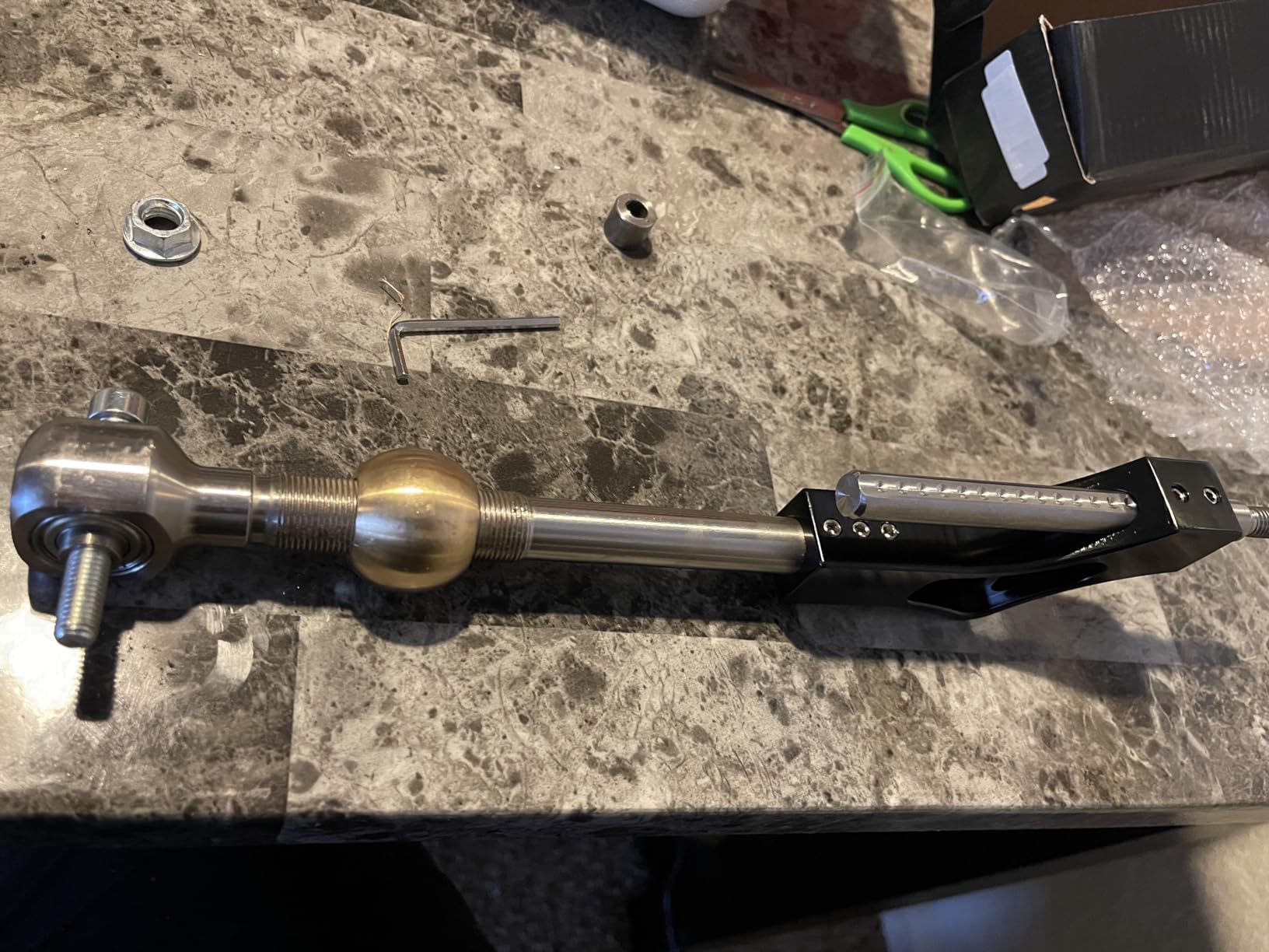 RYANSTAR Shifter Extender Adjustable Short Shifter Compatible with Ciciv CRX Del Sol Acura Integra B or D Series Engine Black customer photo 1