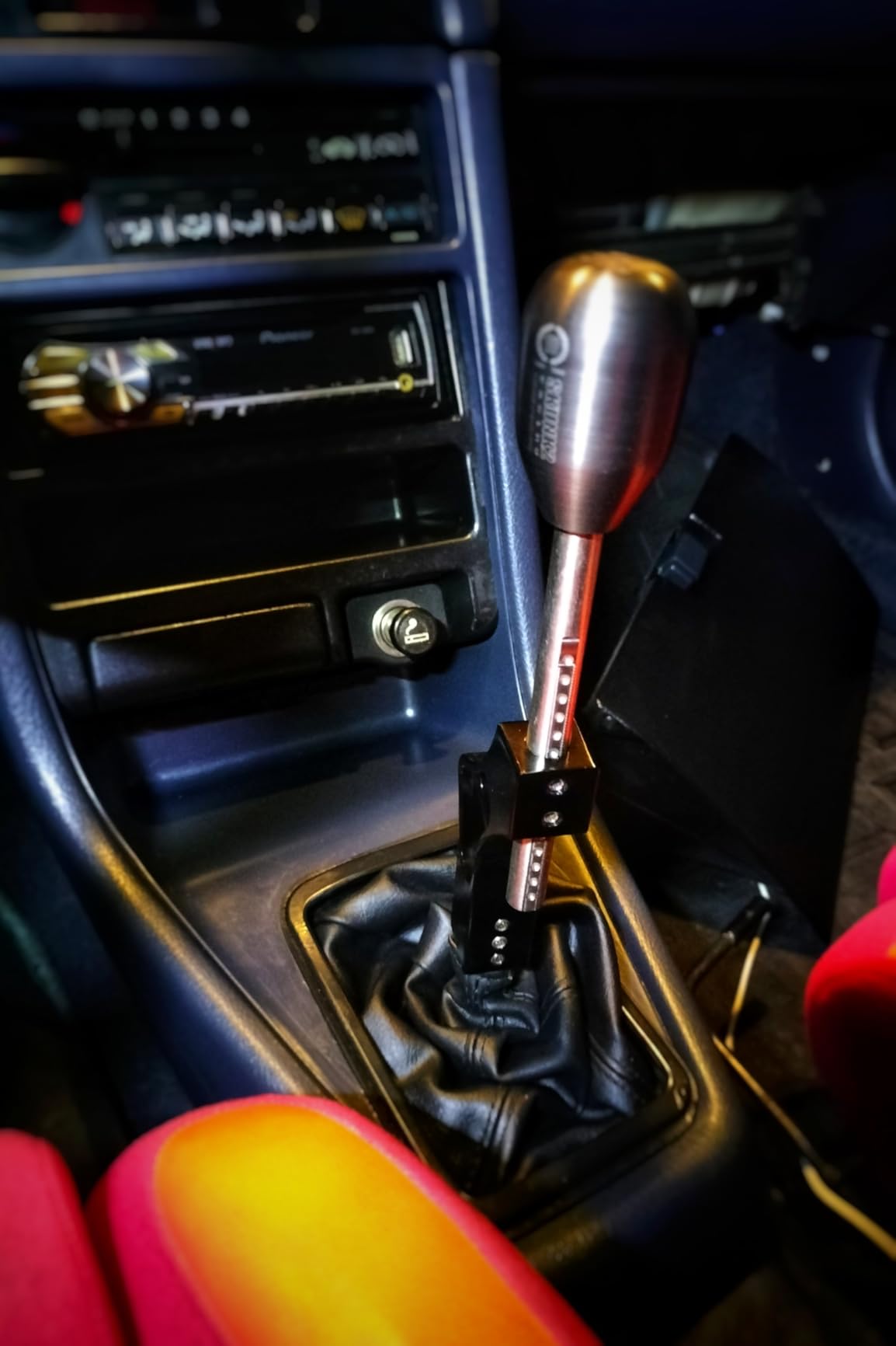 RYANSTAR Shifter Extender Adjustable Short Shifter Compatible with Ciciv CRX Del Sol Acura Integra B or D Series Engine Black customer photo 2