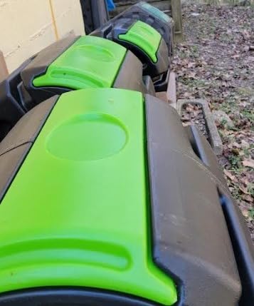FCMP Outdoor HOTFROG Rolling Single Chamber Batch Tumbling Composter - Outdoor Rotating Garden Compost Bin (HF-RC4000WB) Black & Green (37-Gallon) customer photo 1