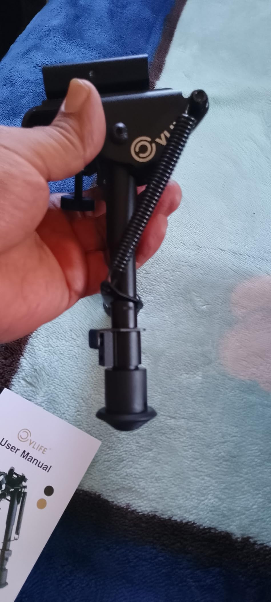 CVLIFE 6-9 Inches Bipod Adjustable Spring Return with Picatinny Adapter customer photo 2