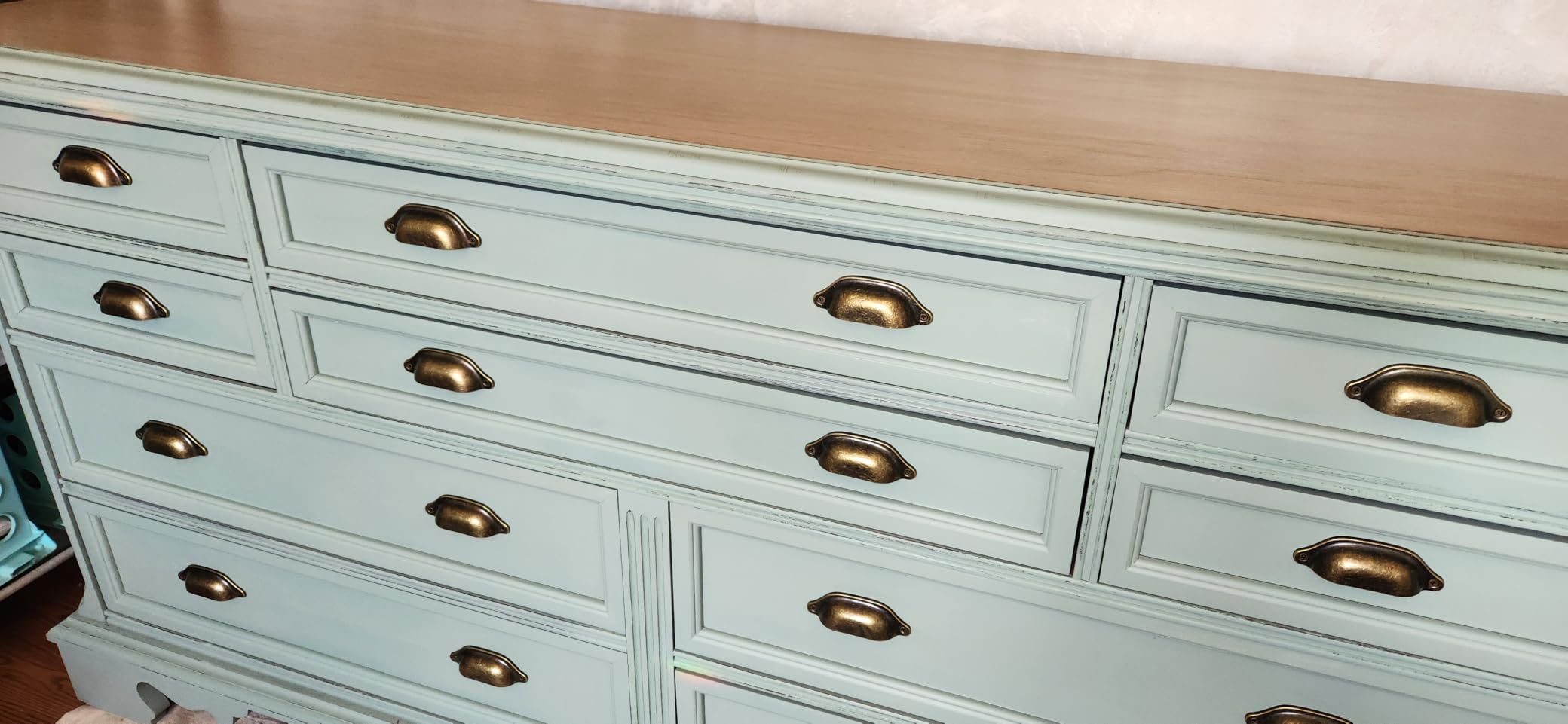 Vintage Cup Pulls Apothecary Drawer Pulls Cabinet Bureau Handles, 20-Pack customer photo 2