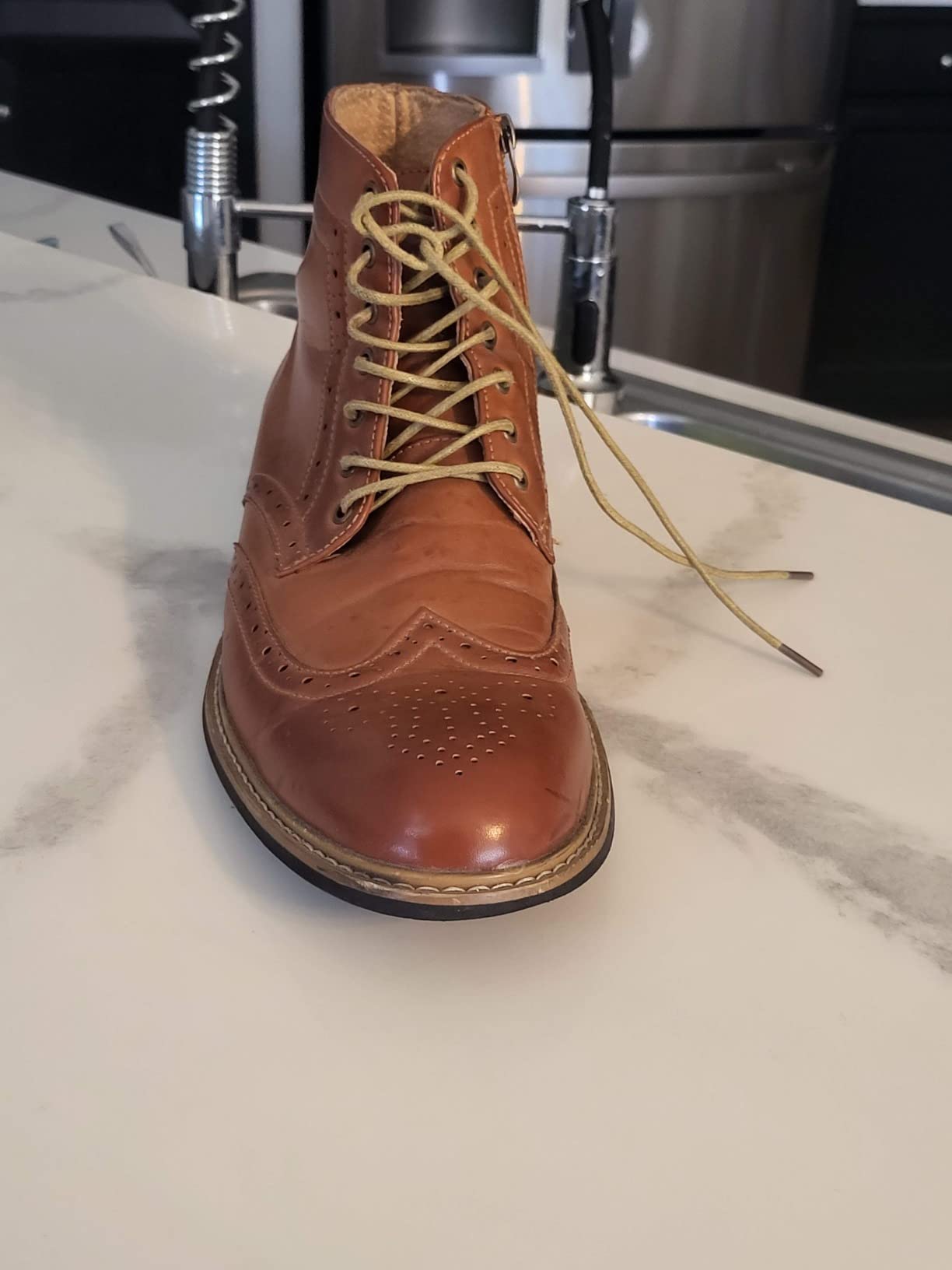 Bruno Marc Men's Dress Derby Boots customer photo 2