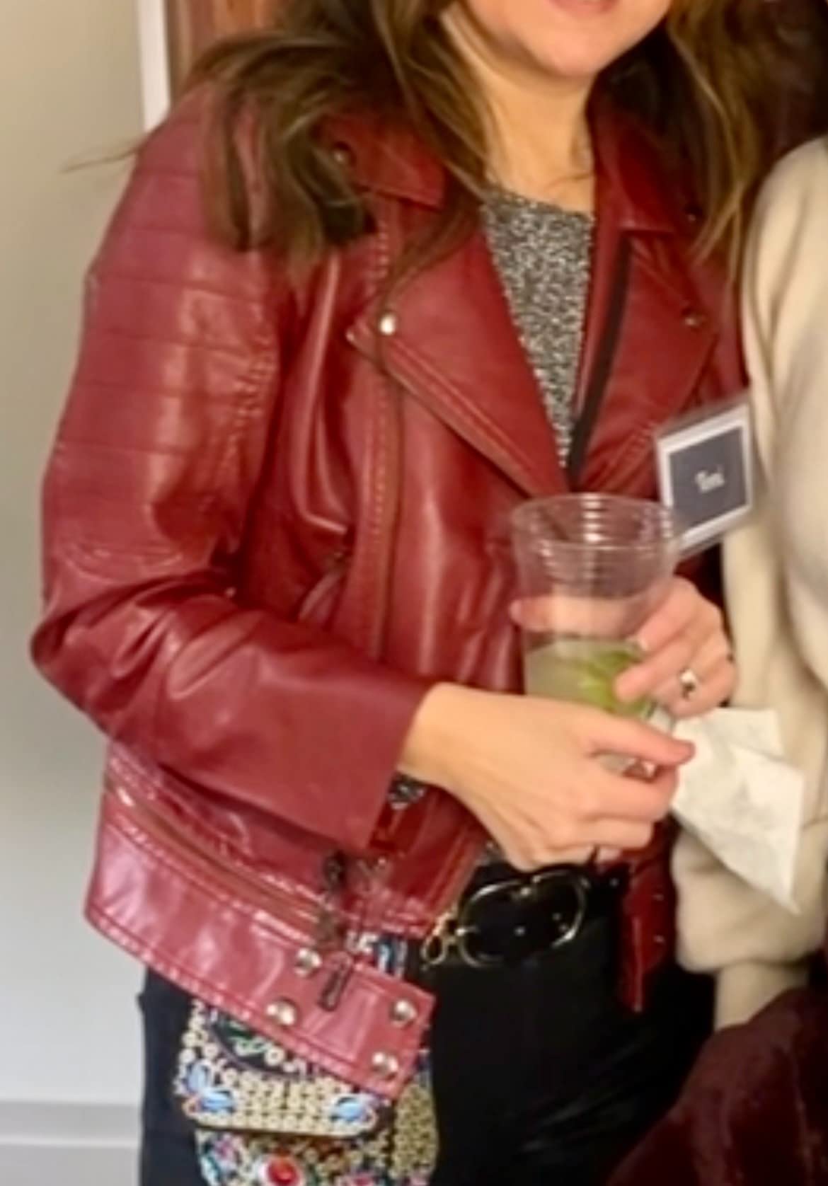 Tanming Women's Faux Leather Moto Biker Short Coat Jacket customer photo 2