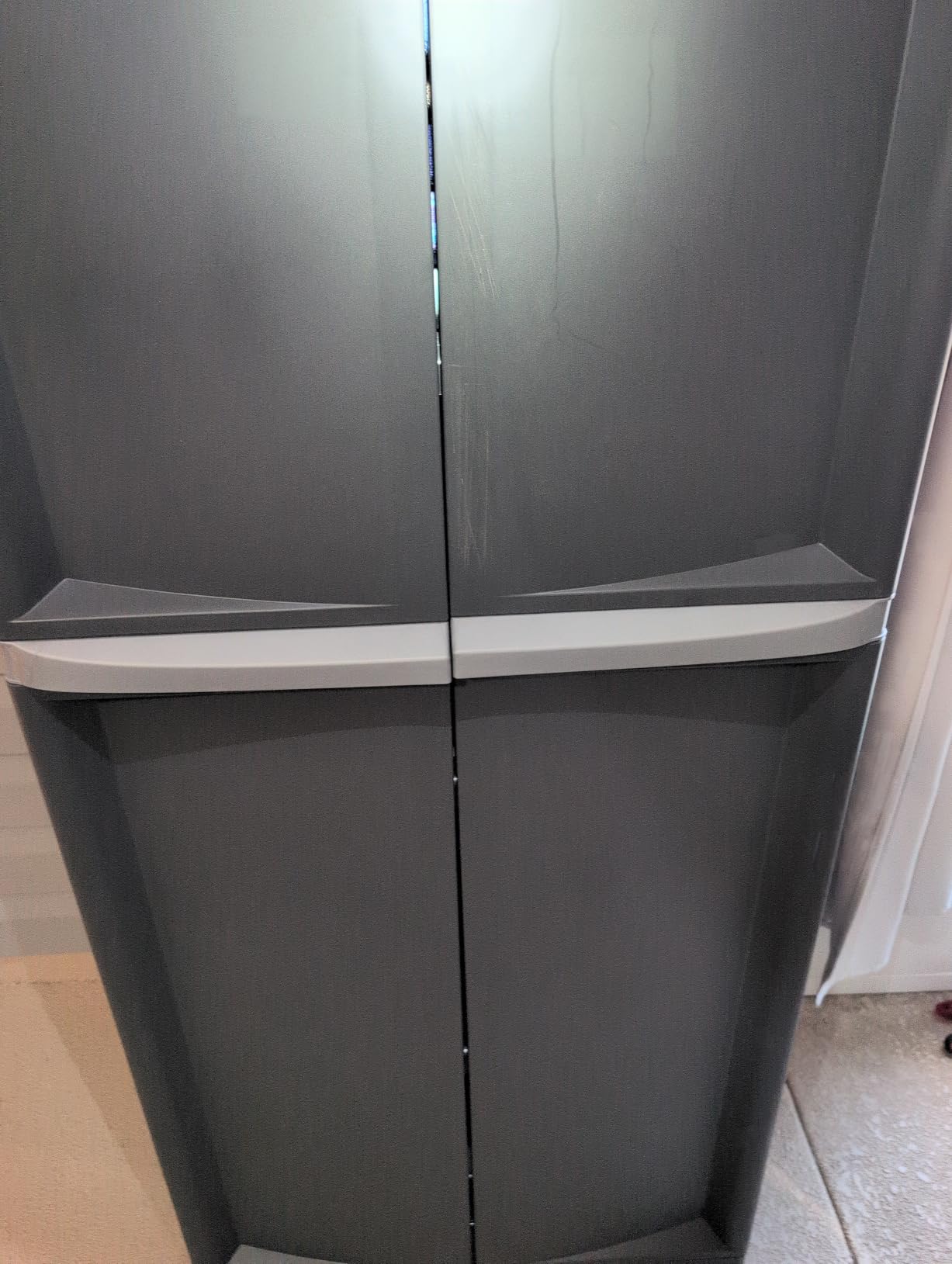 Sterilite 4 Shelf Cabinet, Lockable Utility Storage, Gray customer photo 1