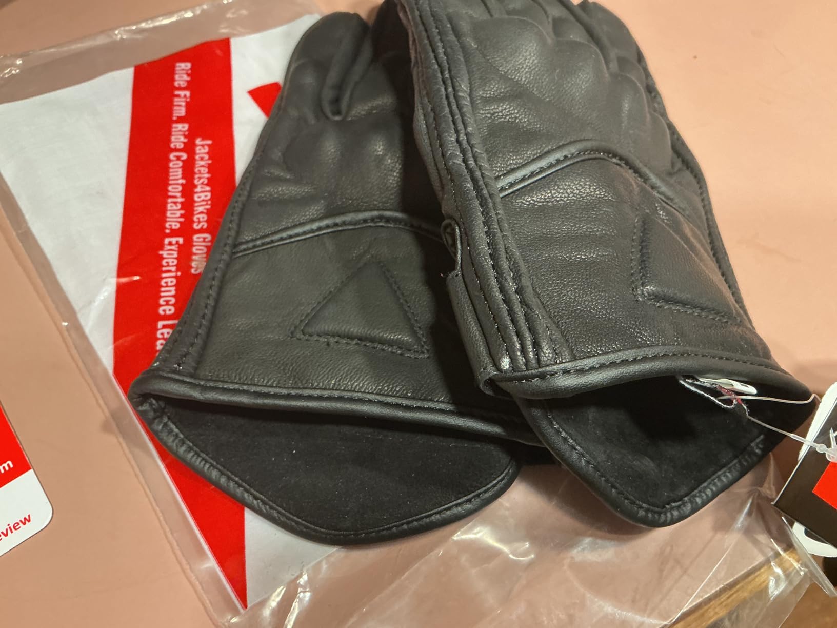 COMMUTER Motorcycle Gloves Premium Leather for Men Motorbike Riding Gloves customer photo 1