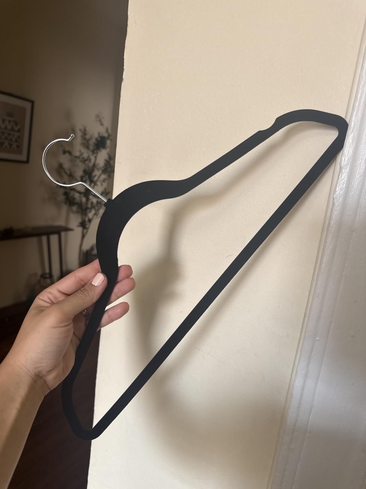 Zober Black Velvet Hangers 50 Pack, Slim Non Slip Clothes Hangers customer photo 2