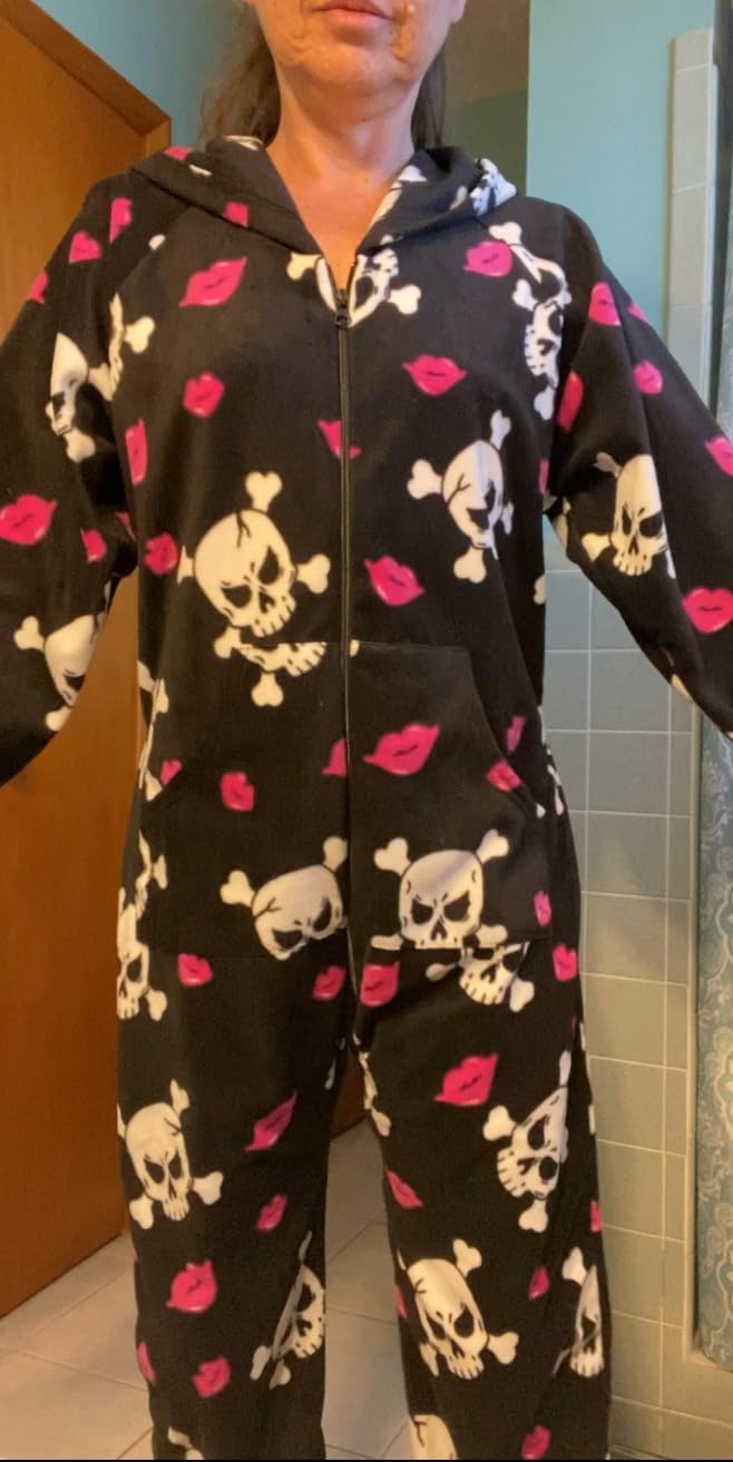 XMASCOMING Women's & Men's Hooded Fleece Onesies customer photo 2