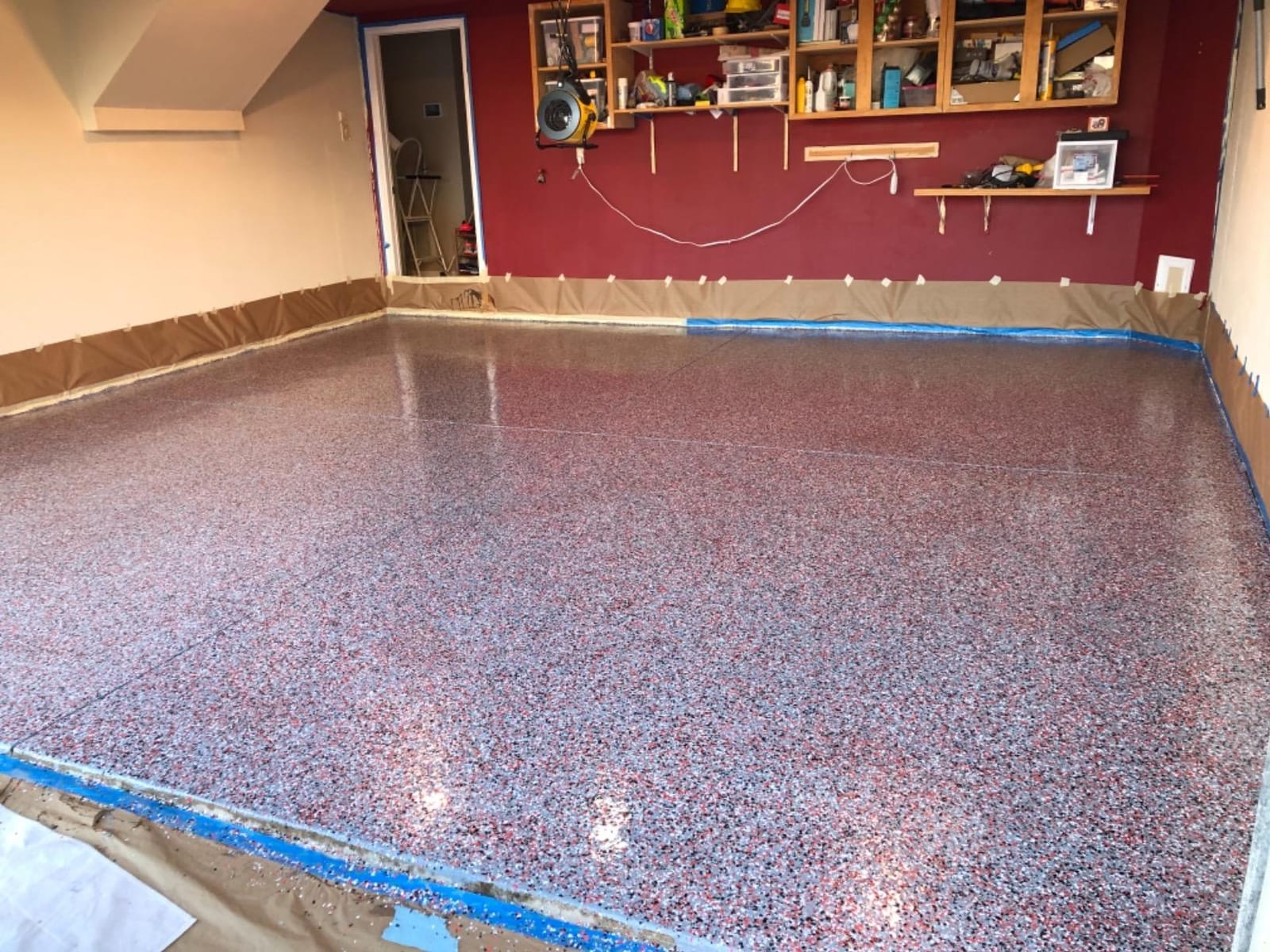 Colored Epoxies 10024 Spicy Mix Beige Garage Floor Epoxy Kit, 3 Gallon customer photo 2