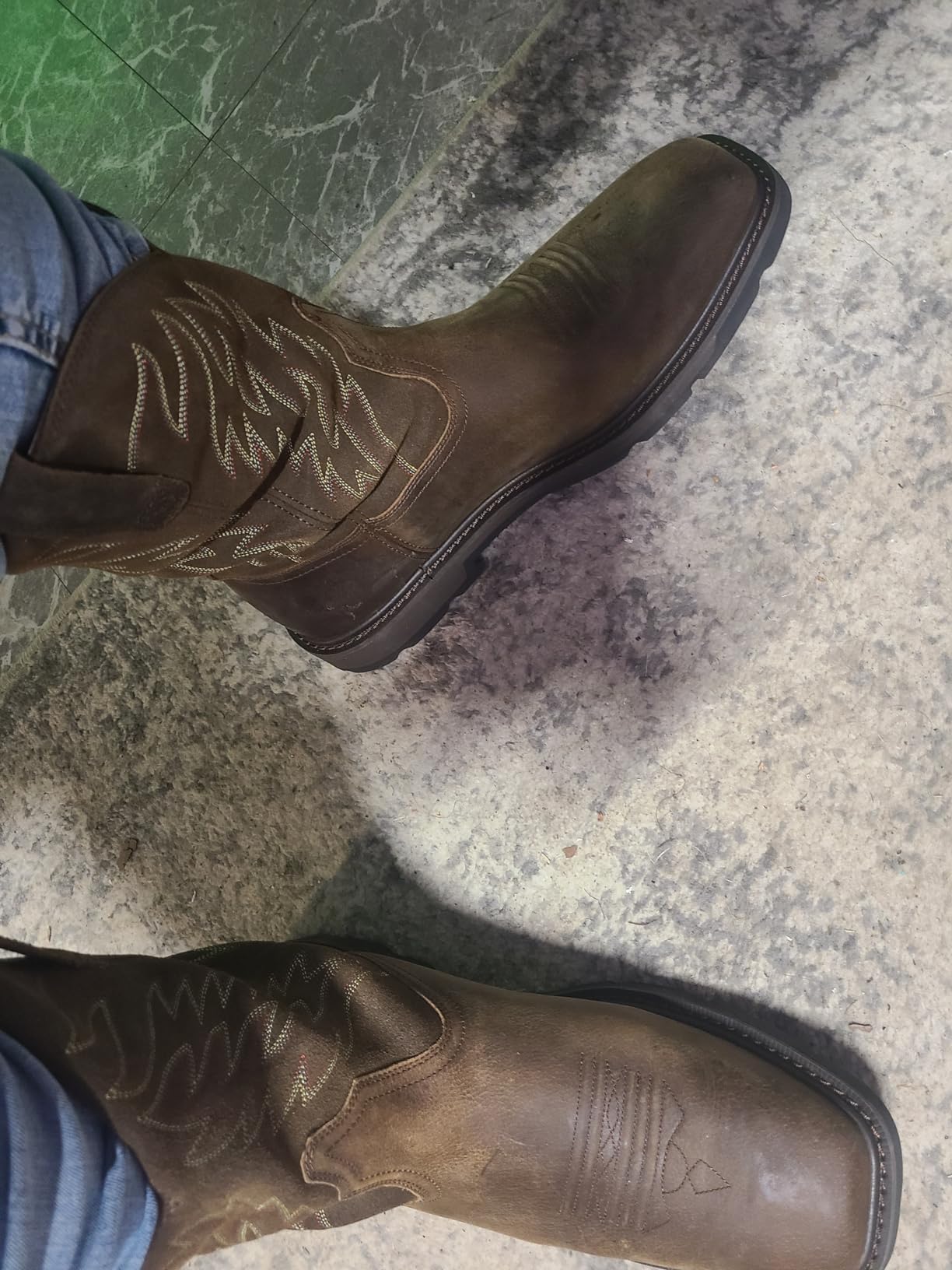 Ariat Men's Groundbreaker Wide Square Toe Work Boots customer photo 2