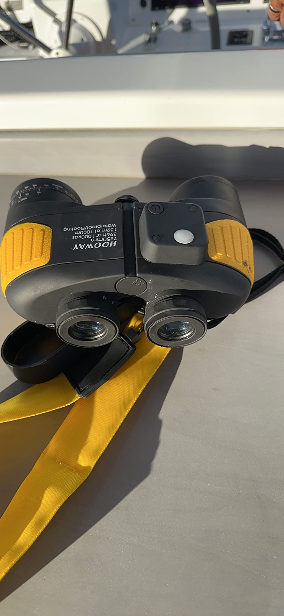 Hooway 7x50 Waterproof Fogproof Military Marine Binoculars w/Internal Rangefinder & Compass for Navigation,Boating,Fishing,and More customer photo 2