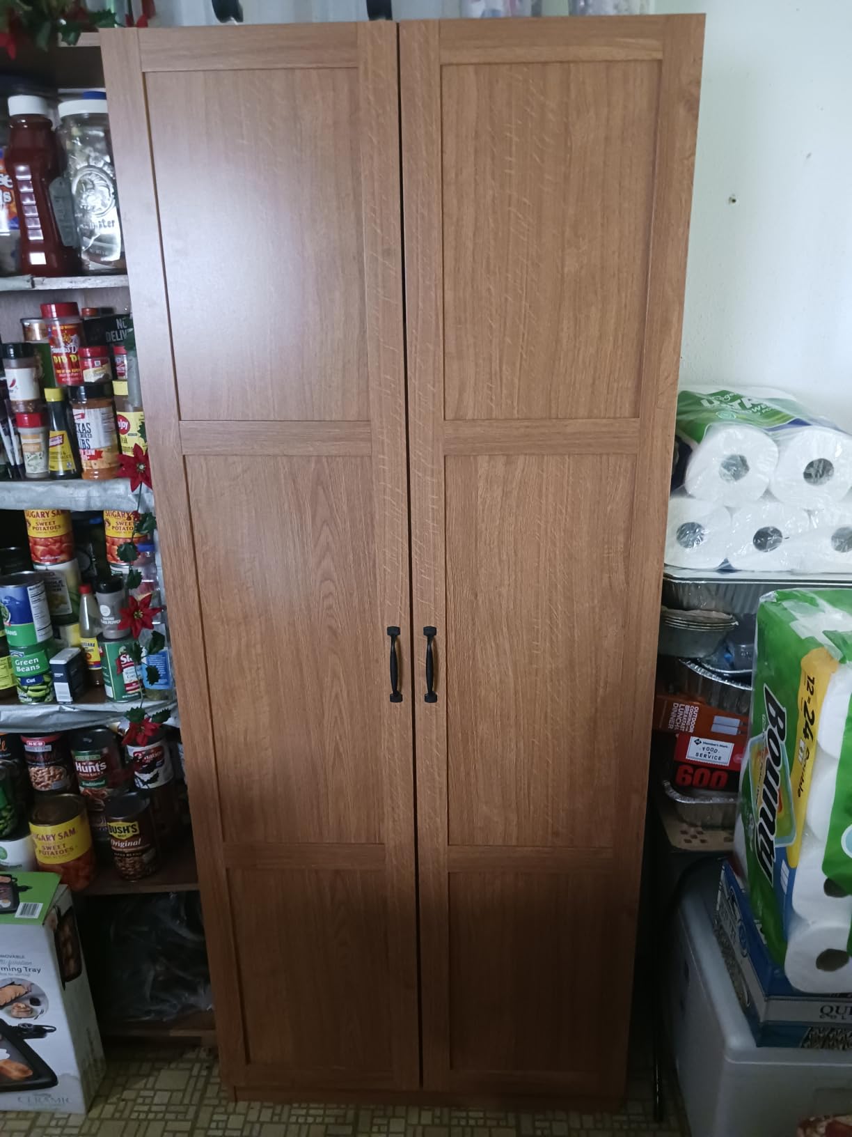 Sauder Select Storage Cabinet/ Pantry cabinets, White finish customer photo 2