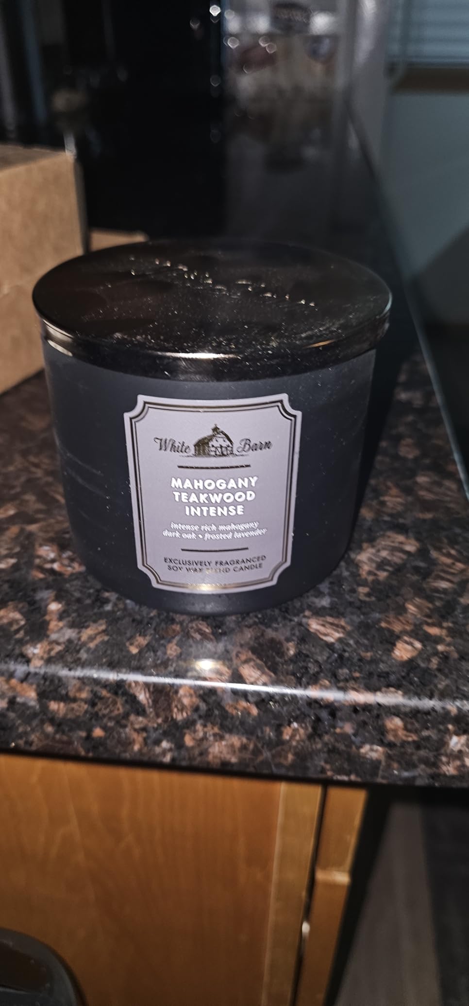 Bath & Body Works 3-Wick Candle, Mahogany Teakwood Intense, Soy Wax Blend customer photo 2
