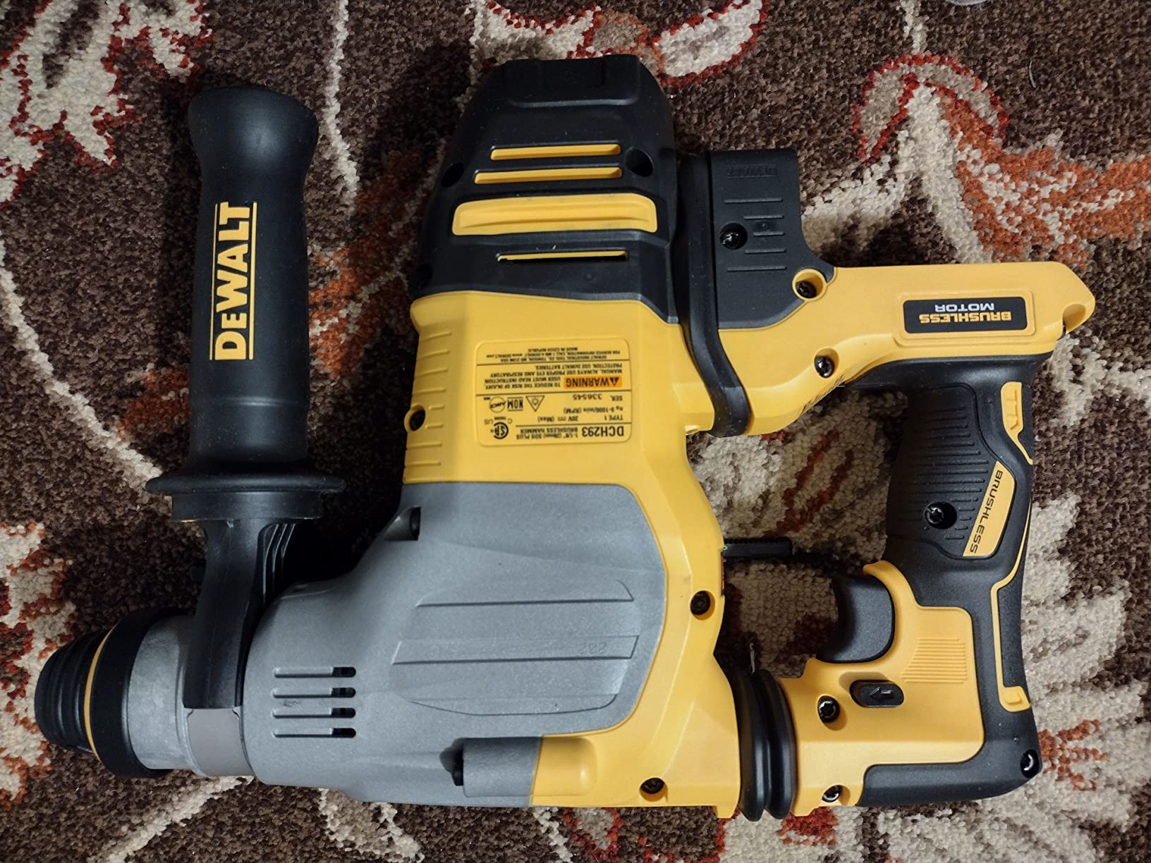 DEWALT DCH293B 20V Max XR Brushless 1-1/8” L-Shape SDS Plus Rotary Hammer Drill (Tool Only) customer photo 2