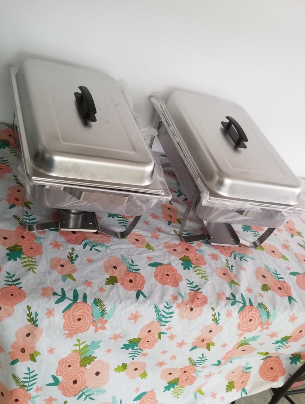 Sterno Foldable Buffet Chafing Dish Set, 8 Piece customer photo 2