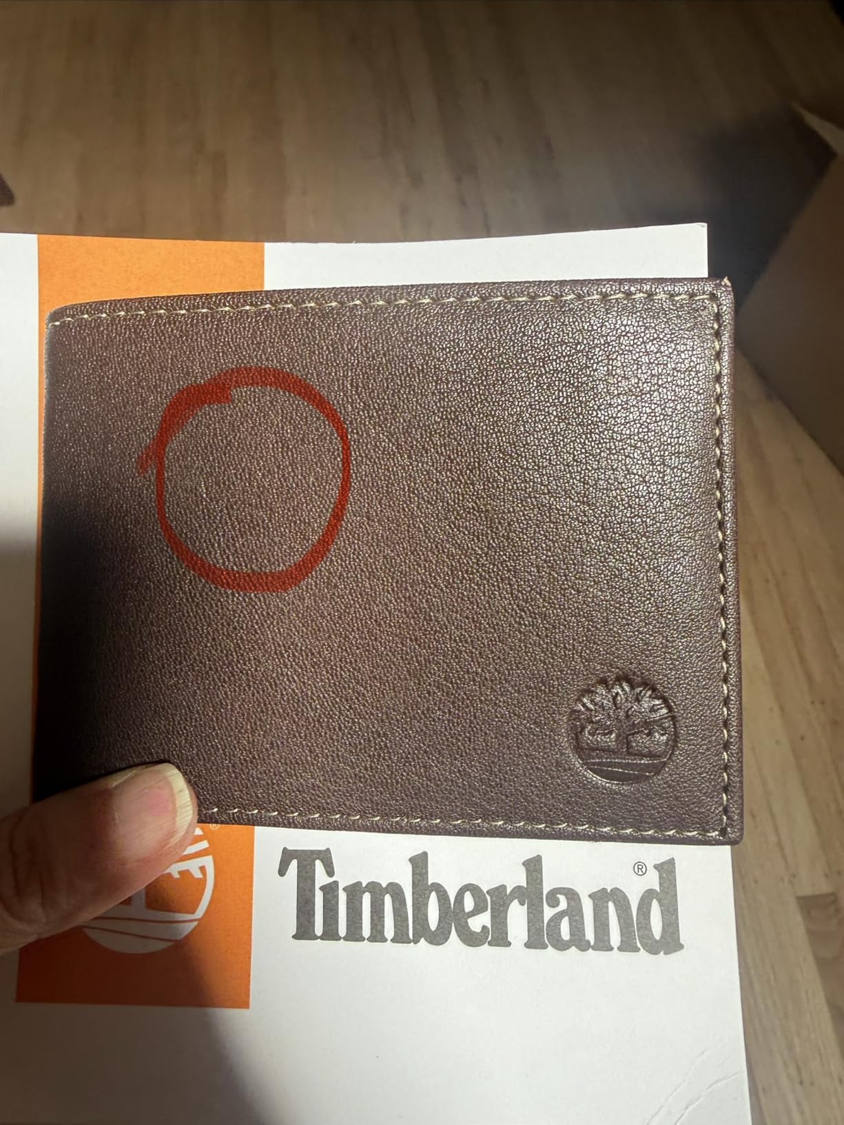 Timberland Men's Genuine Leather Passcase Security RFID Wallet customer photo 2