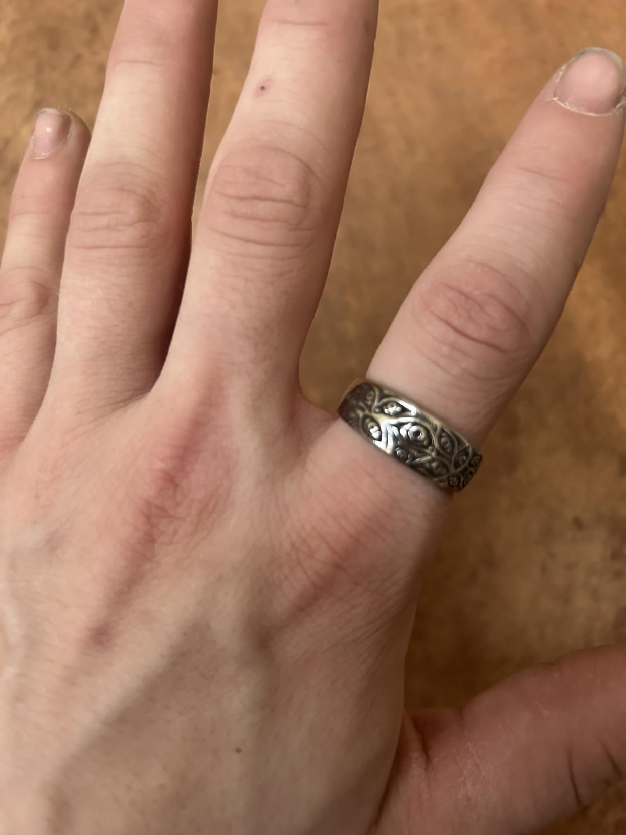 Men's Vintage Engraved Eye of God Ring Black Gold Silver Tone customer photo 1