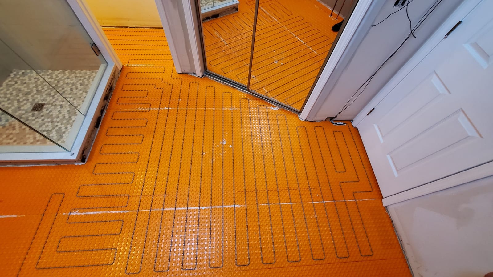 Schluter Ditra-Heat-E-HK Electric Floor Heating Cable Kit, 120V, 169. 8 Ft. customer photo 1