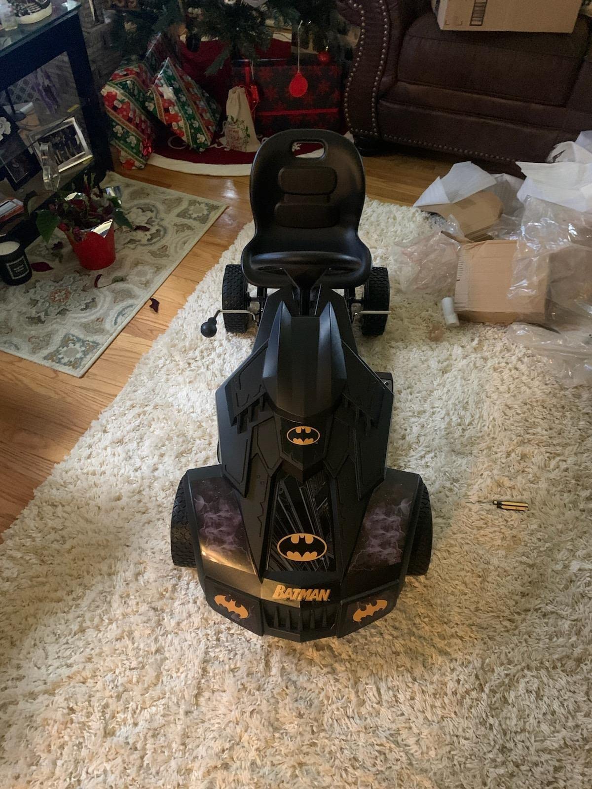 hauck Batmobile Pedal Go Kart, Superhero Ride-On Car for Kids, Black customer photo 2