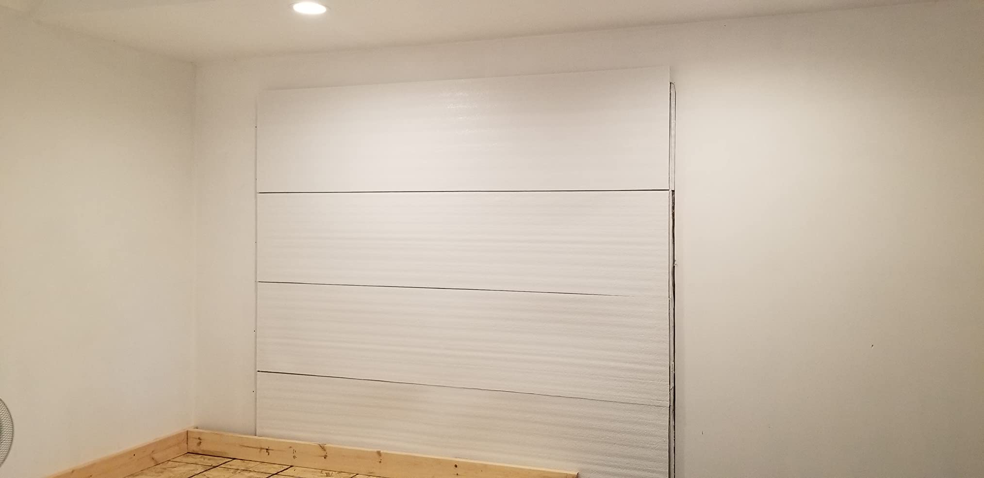 NASATECH White (Pre-cut 8 Panel) 1 Car Garage Door Insulation Foam Kit Energy Star Rated R8 Fits 8x7 8x8 9x7 9x8 customer photo 2