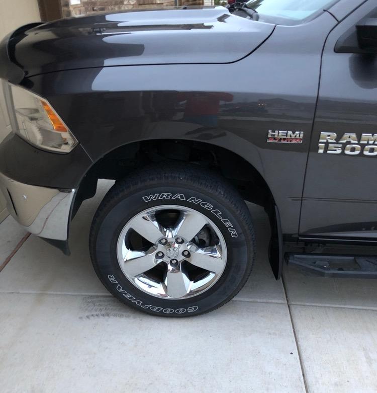 Husky Liners Custom Mud Guards | Fits 2009-2024 Ram 1500/Ram 1500(19-24 Classic Body) 2010-2018 Ram 2500/3500 w/Single Rear Wheels & w/Out OEM Fender Flares | Front & Rear Set, 4-pc Black - 58176 customer photo 2