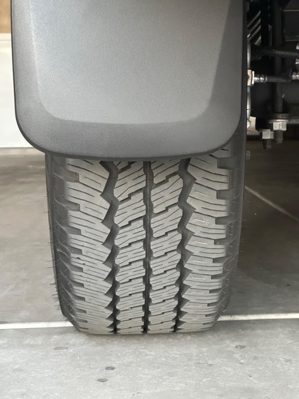 Husky Liners Custom Mud Guards | Fits 2017-2026 Ford F-250 & F-350 w/Single Rear Wheels & w/o OEM Fender Flares | Rear Set, 2-pc Black - 58466 customer photo 1