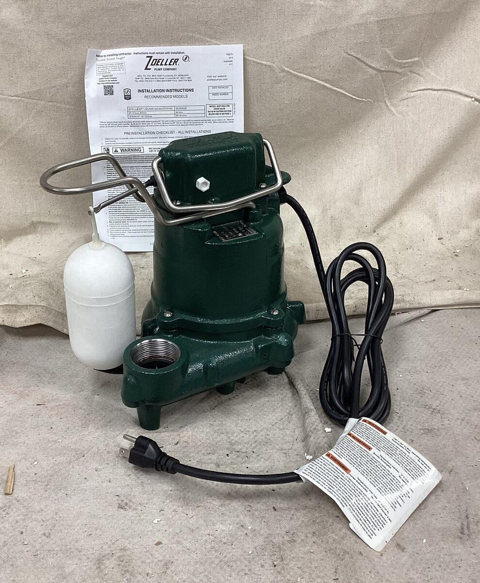 Zoeller M63 - Automatic Submersible Sump Pump - 3/10HP - Cast Iron -115V customer photo 1