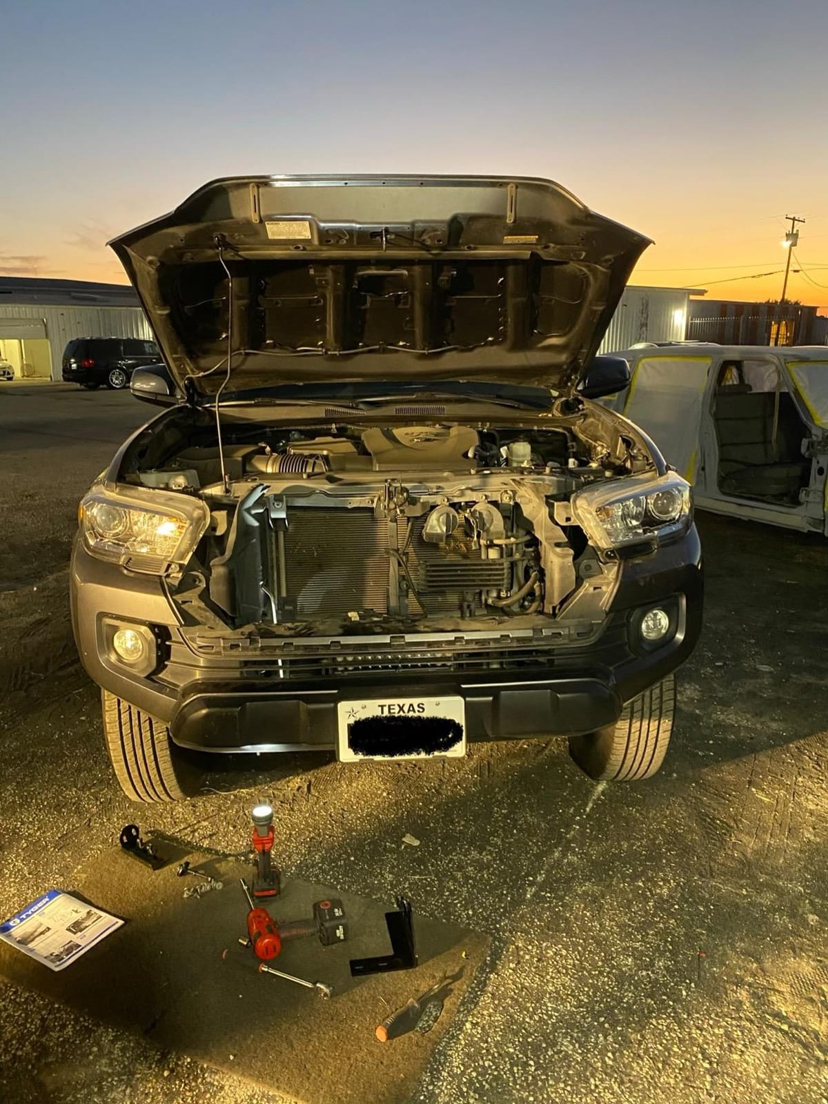 TG-GD6T60028 Front Bumper Guard Compatible with 2016-2023 Tacoma | Textured Black | Light Mount | Bull Bar customer photo 1