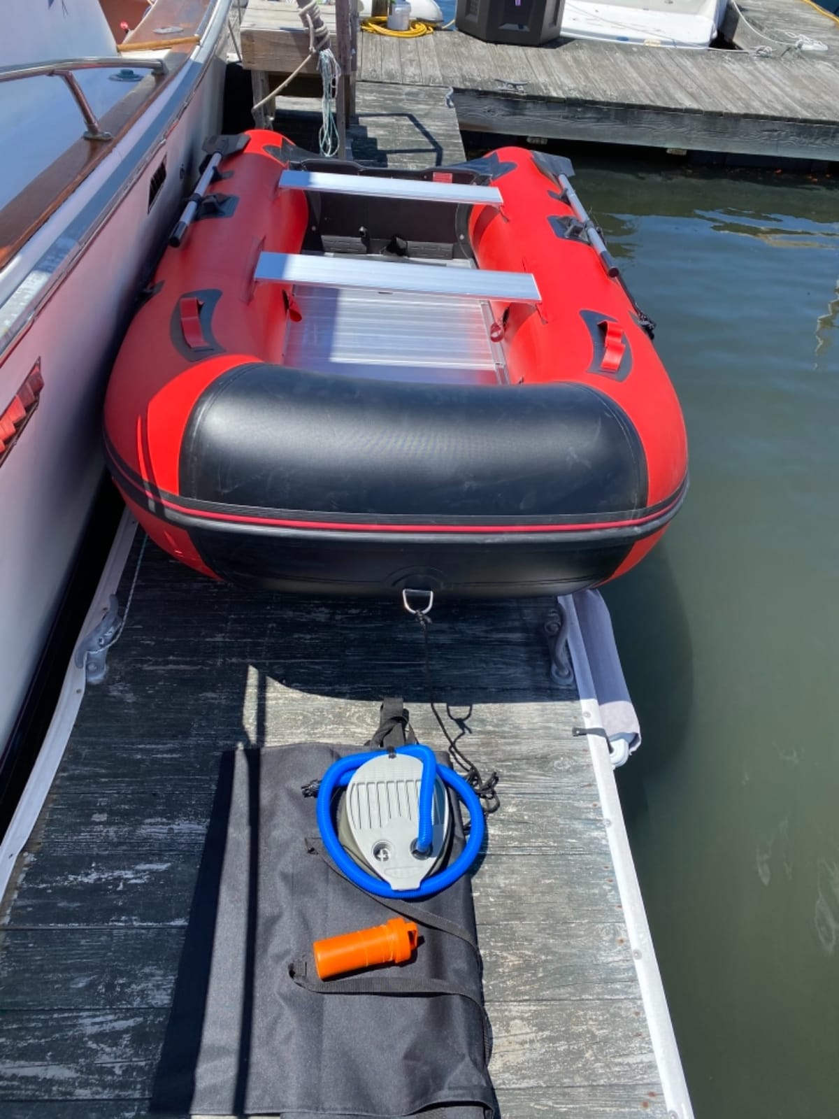 BRIS 10ft Inflatable Boat Inflatable Rafting Fishing Dinghy Tender Pontoon Boat customer photo 2