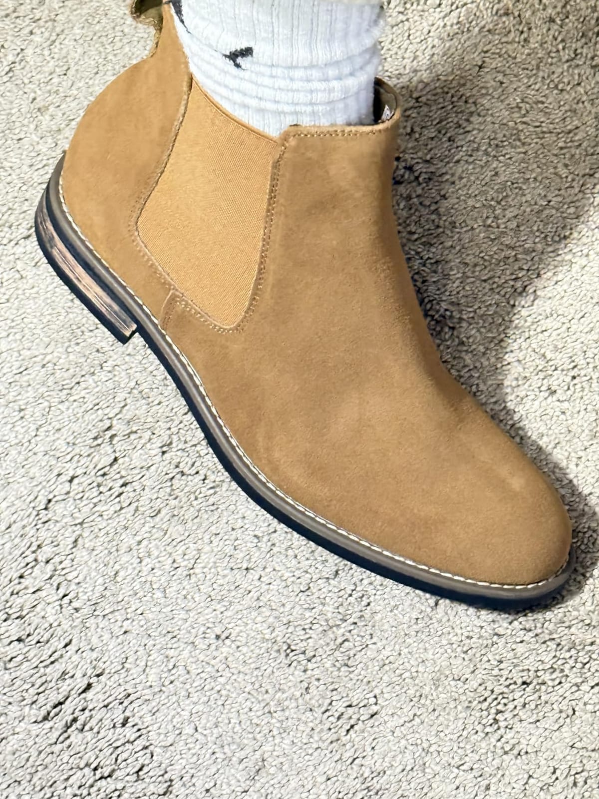 Bruno Marc Men's Classic Chelsea Ankle Dress Boots customer photo 1