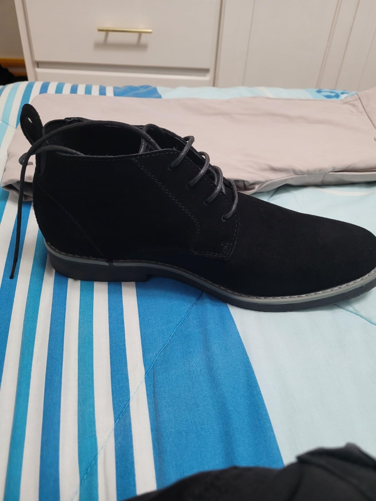 Bruno Marc Men's Classic Suede Dress Chukka Boots customer photo 2