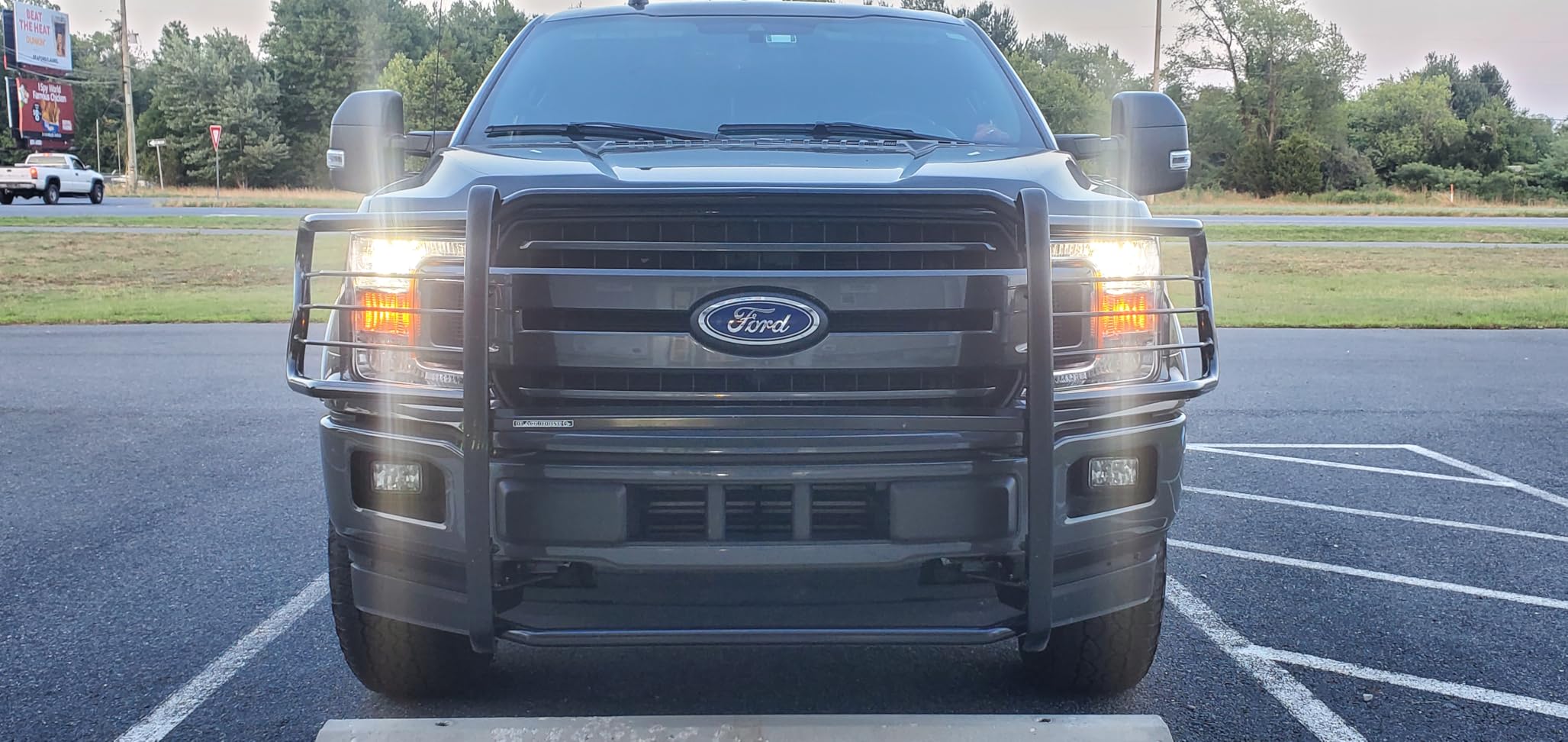Black Horse Grille brush Bumper Guard Modular Black Compatible with 2015-2023 Ford F-150-17FP32MA customer photo 1