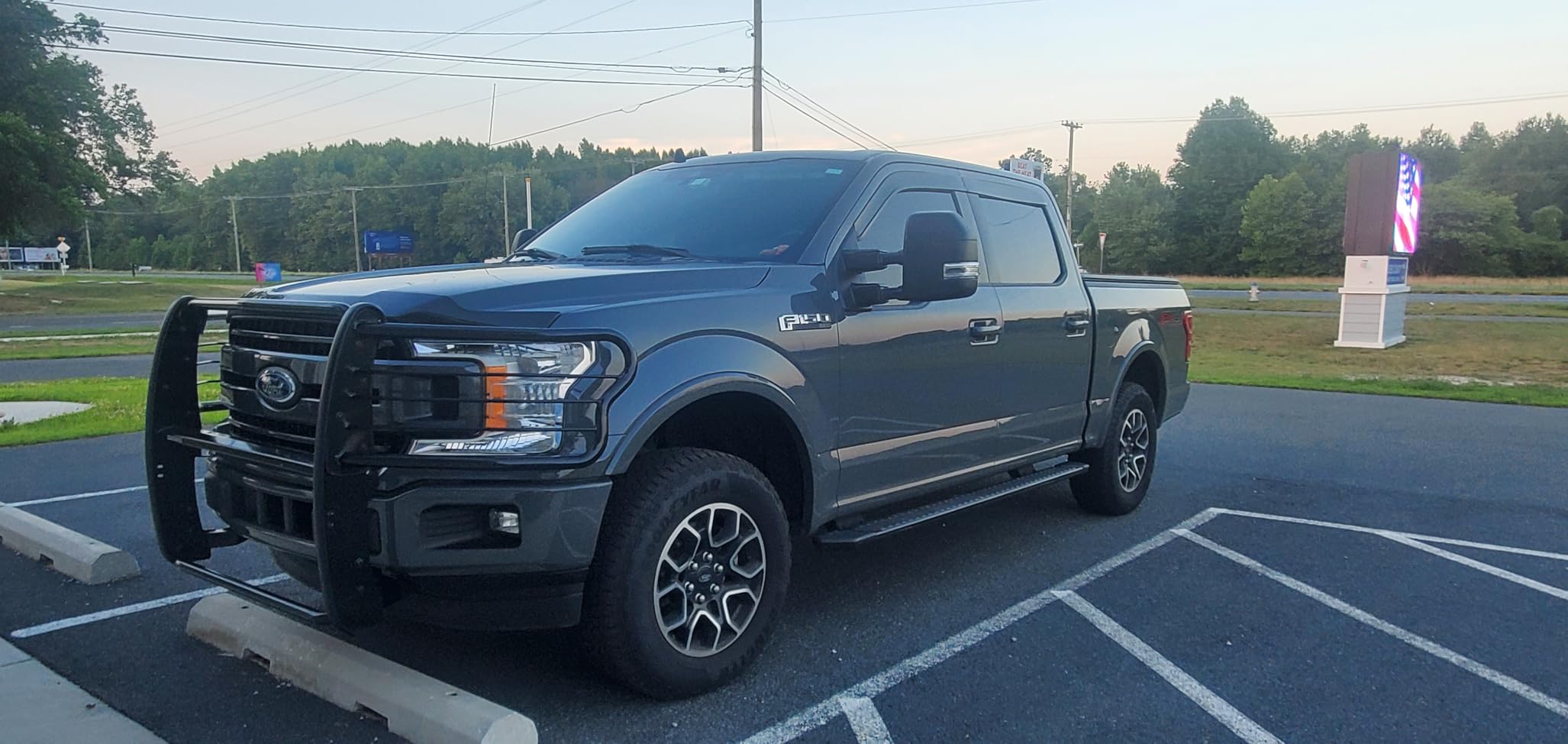Black Horse Grille brush Bumper Guard Modular Black Compatible with 2015-2023 Ford F-150-17FP32MA customer photo 2