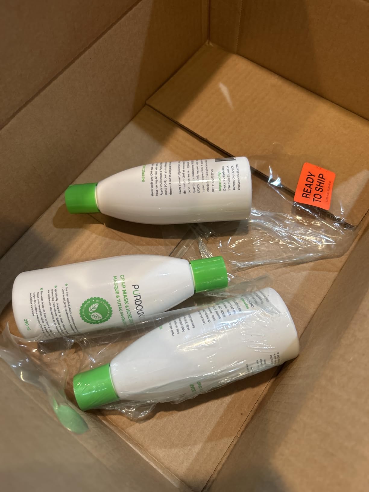 CPAP Mask & Hose Soap (Pack of 3 Bottles x 250mL) Green Tea Mint Scent | Alcohol Free, Silicone Safe, CPAP Hose Cleaner customer photo 1