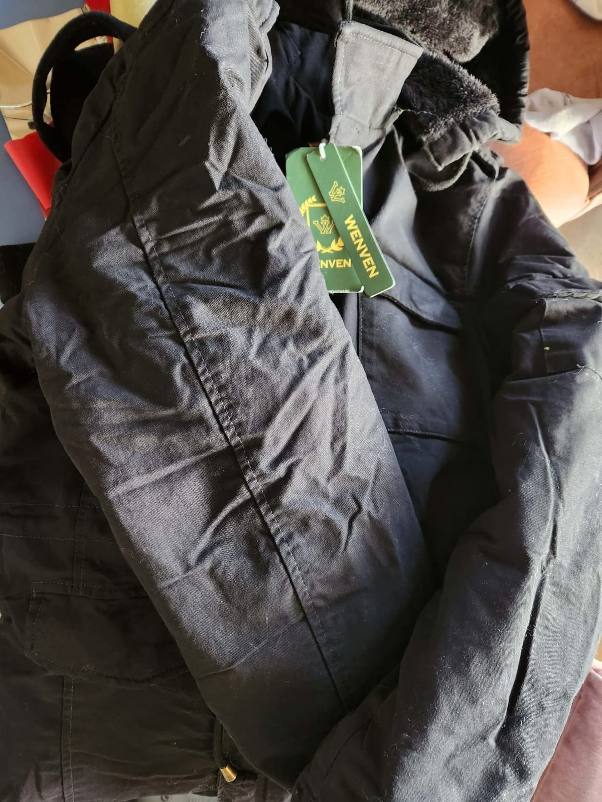 WenVen Men's Winter Thickened Military Parka Jacket Warm Coat customer photo 1