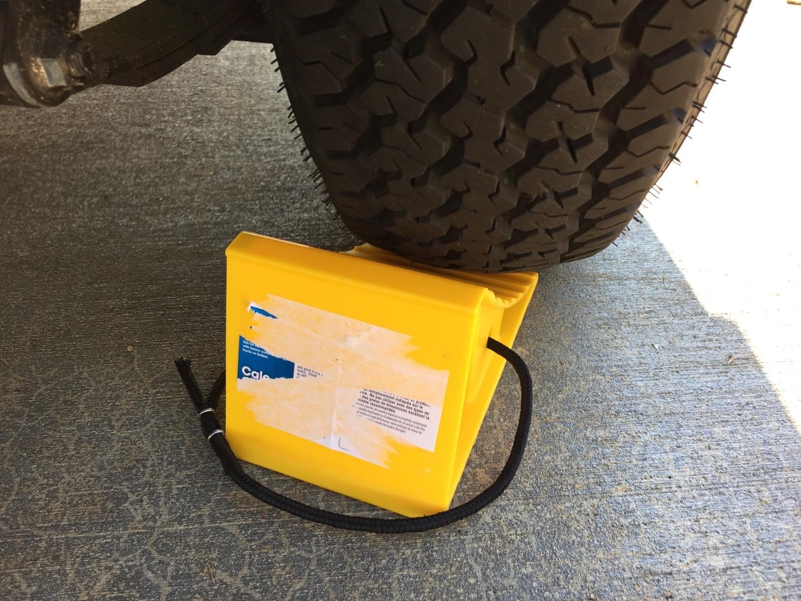 Camco RV Wheel Chocks with Rope - 2-Pack - Made in the USA customer photo 2